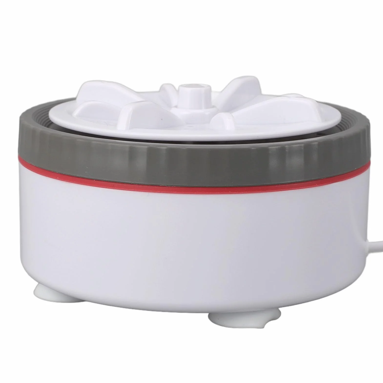 Mini Turbo Pralka, 11L Ulepszona Składana Pralka o Dużej Pojemności, Automatyczna Mini -Pralka Ultradźwiękowa Lekka Podkładka Turbo (GRAY)