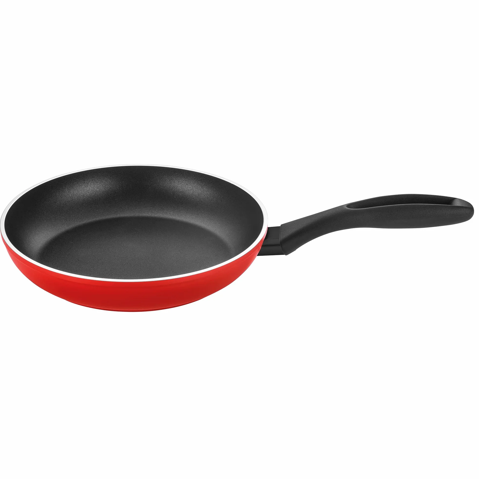 Fagor Maxima Zestaw 8 garnków indukcyjnych 20-24 cm 2 szklane pokrywki 3 patelnie 18-20-24 cm Rondel 16 cm Kute aluminium nieprzywierające bez PFOA Czerwony
