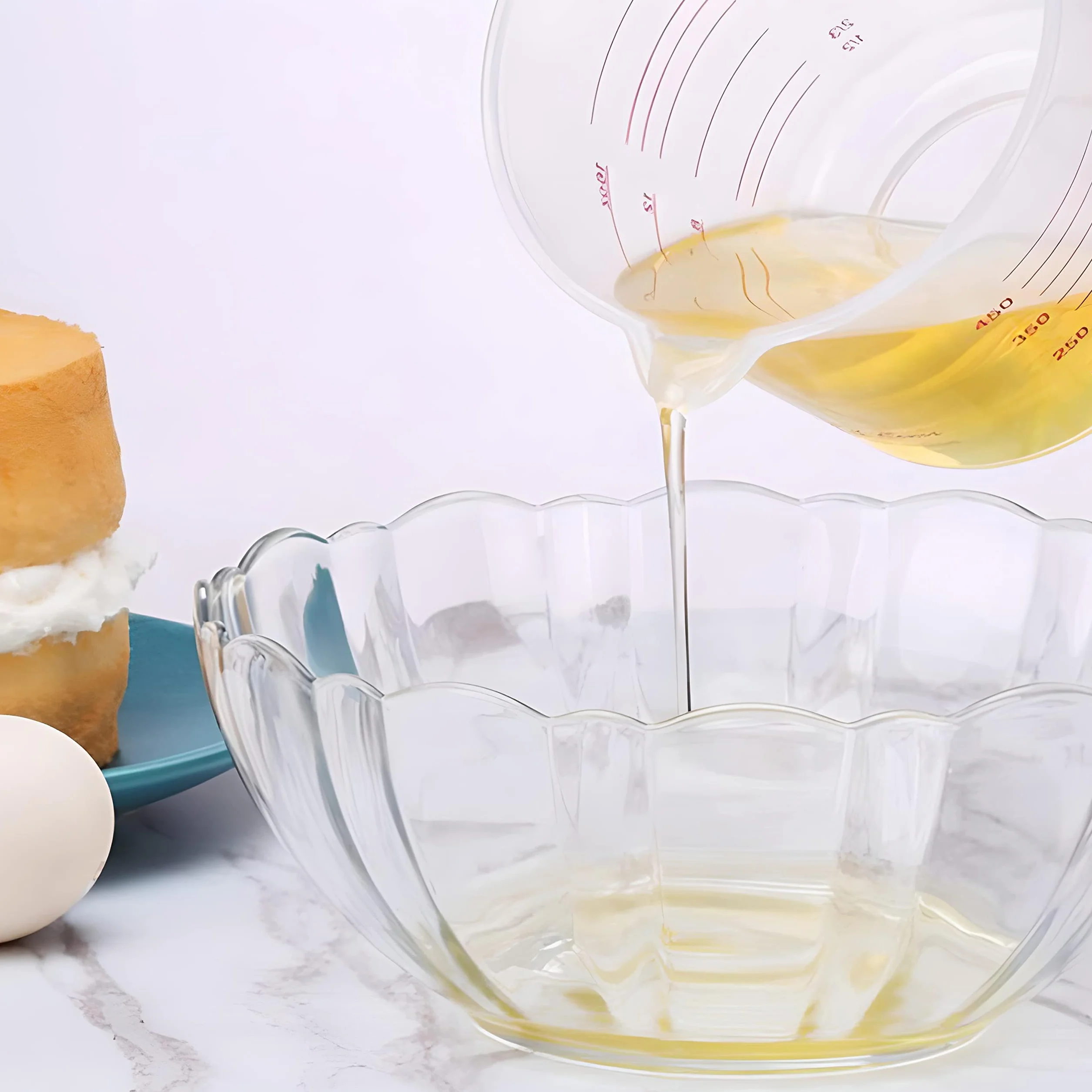 Rotto Kubek z miarką 0,5 l | odporny na stłuczenia, nadaje się do mycia w zmywarce, przezroczysty, czerwona skala, tworzywo sztuczne, do kuchni, gospodarstwa domowego, warsztatu i laboratorium