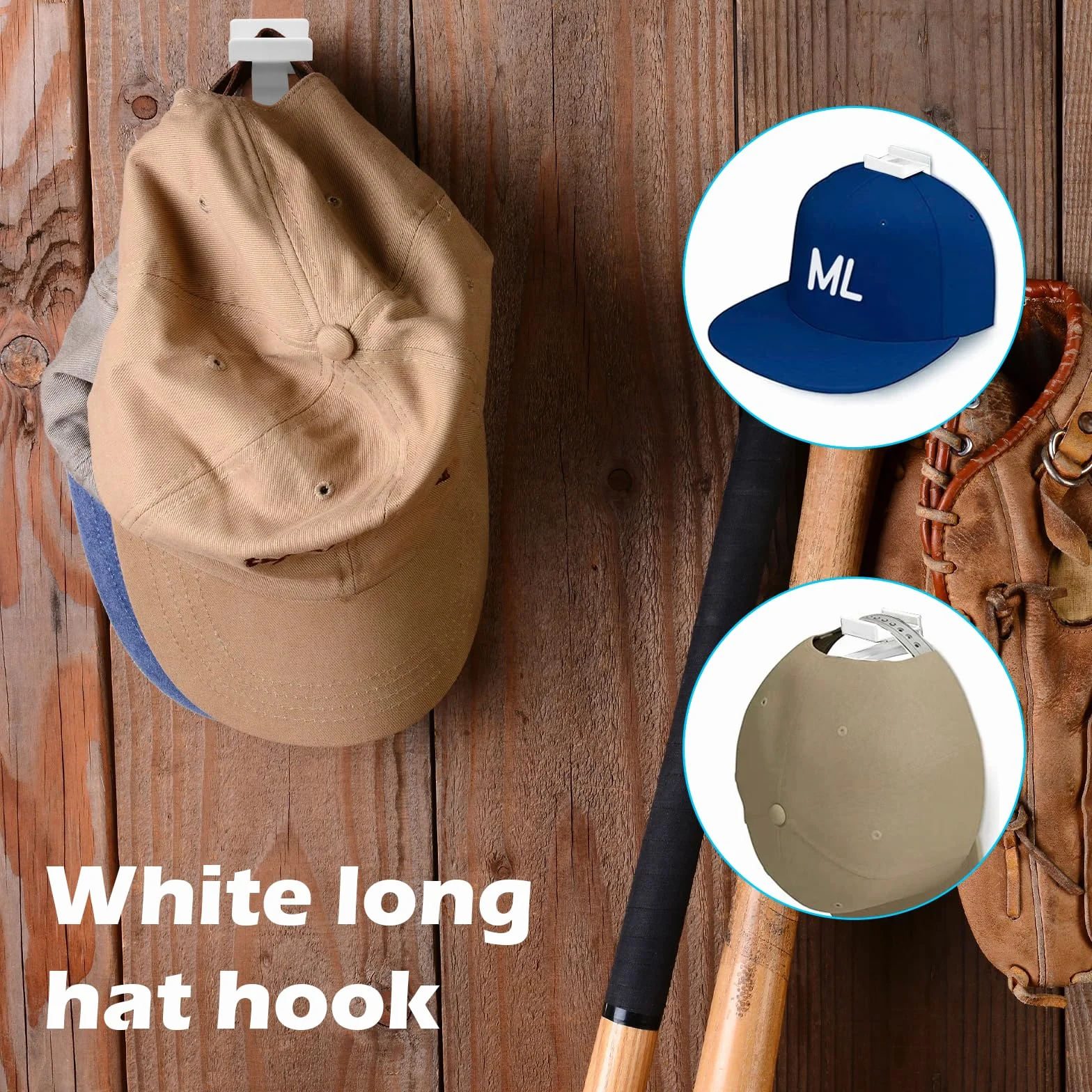 12 sztuk samoprzylepnych haczyków na kapelusze, uchwyt na czapki, ściany i drzwi, bez wiercenia, uchwyt na czapki, szale, torebki, ręczniki, ubrania, krawaty z haczykiem do zawieszenia, stojak