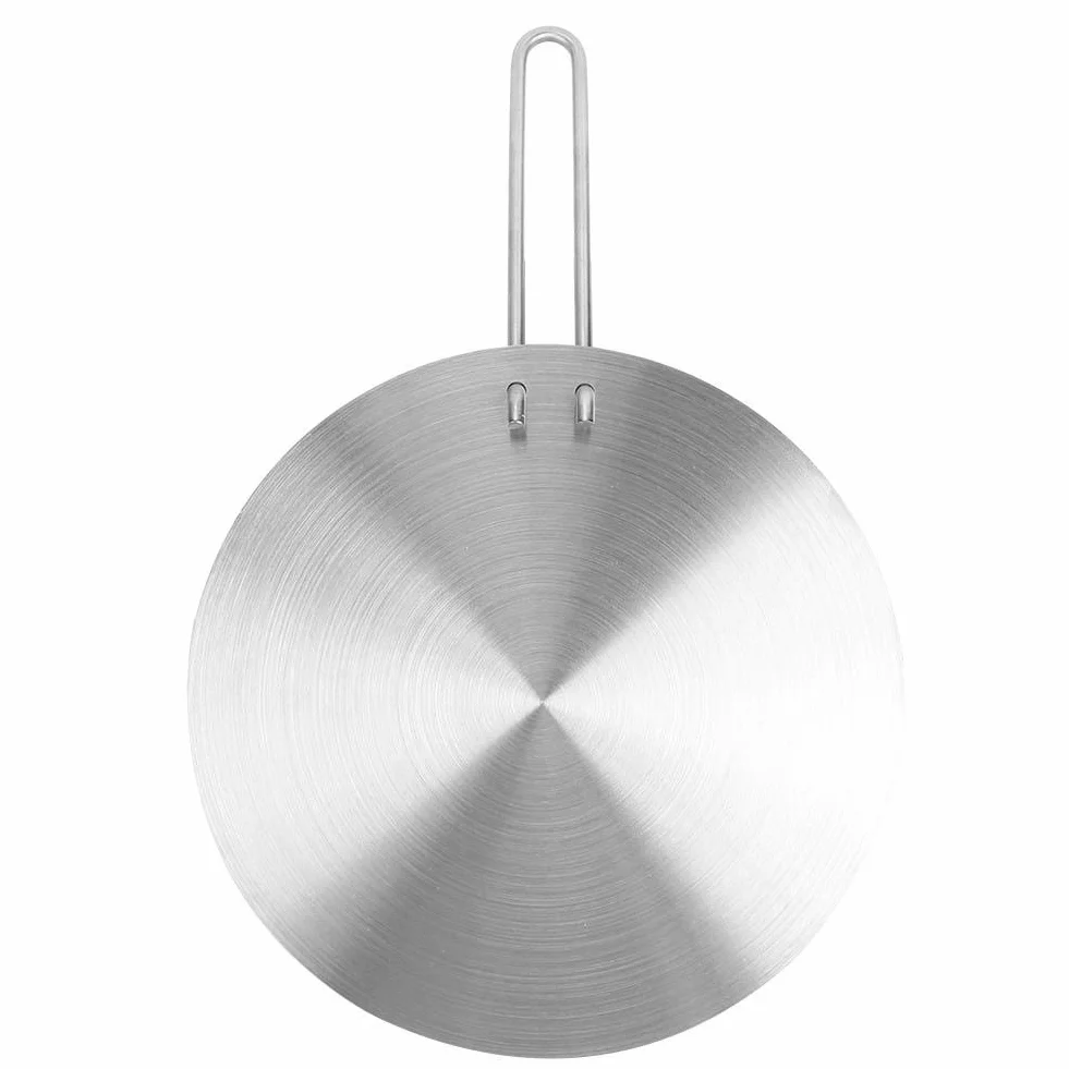 Sześćx x płyta indukcyjna do konwertera do pieczenia, dyfuzor ciepła ze stali nierdzewnej adapter płyty indukcyjnej konwerter gazu (24 cm)