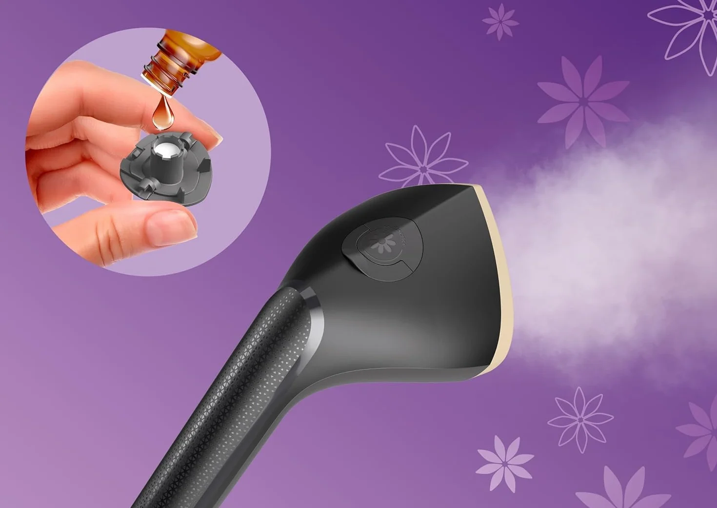 Philips Parownica stojąca 3000 Series – Pochylana deska StyleBoard, 3 poziomy pary, metalowa końcówka, 2000 W, zbiornik 2 l, gotowa w 60 s, MyEssence, czarna (STE3170/80)