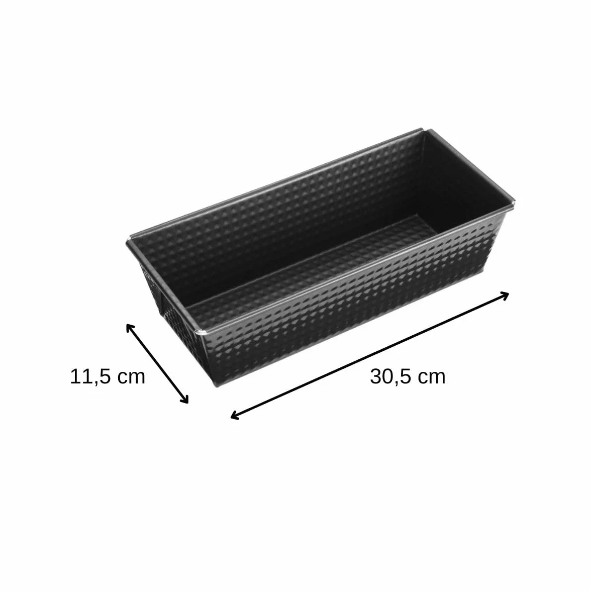 Zenker Z6514 forma w kształcie pudełka, królewska forma do ciasta z powłoką zapobiegającą przywieraniu, wysokiej jakości forma do pieczenia w kolorze czarnym