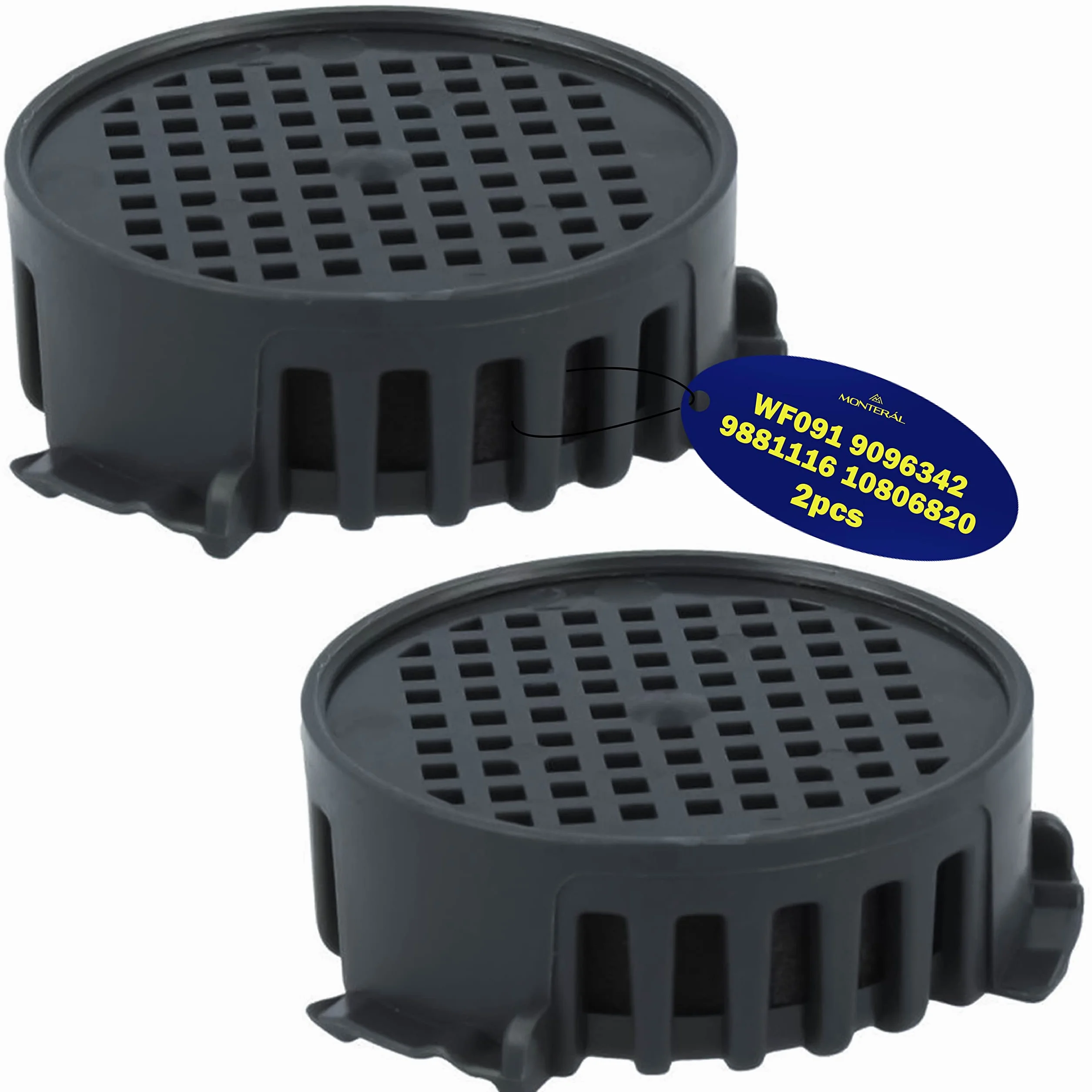 2 Filtry Węglowe do Lodówek Ø 45 mm dla Miele 10806820 dla Liebherr WF091 9096342 909634200 9096342-00 9881116 988111600 Gwarancja 10 Lat - MONTERAL