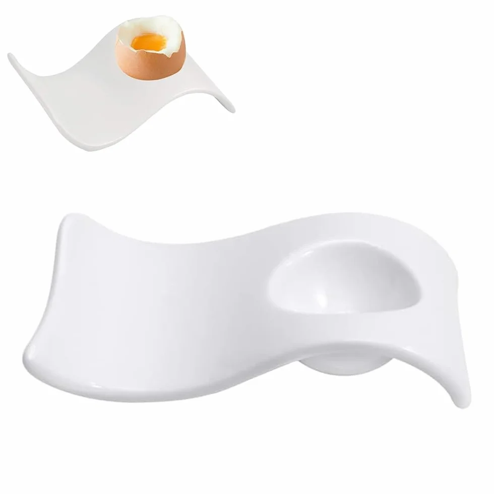 Porcelanowy kieliszek do jajka, 1 sztuka, stojak na jajko, ceramiczny, biały porcelanowy stojak na jajka, kubek, prezent dla dzieci, dekoracja stołu, kolor biały