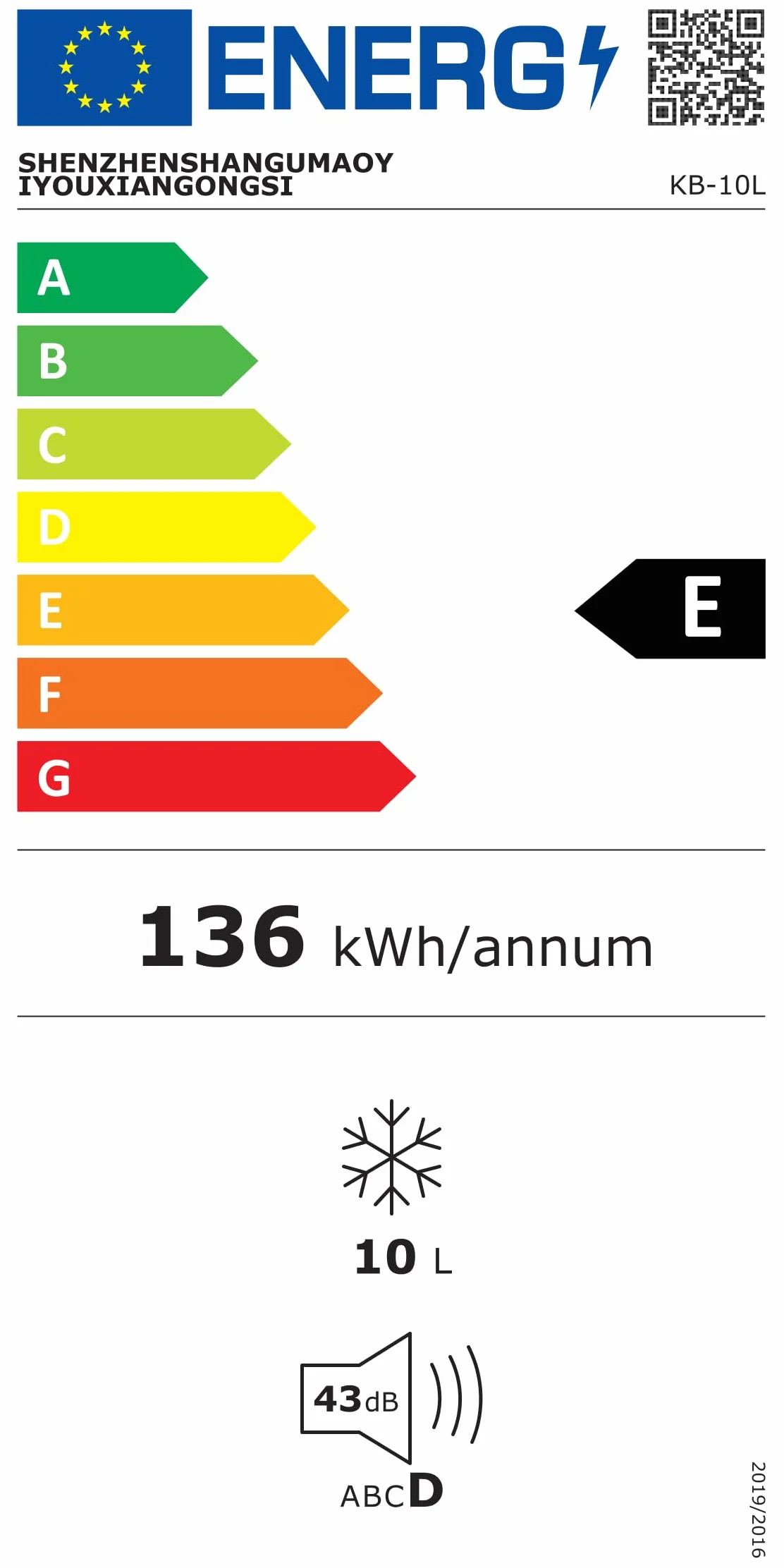 Enventor Przenośna mała lodówka 10 l (czarna), mini lodówka z funkcją chłodzenia i ciepła, 12 V/220 V, wyświetlacz LCD, mini lodówka do pokoju, samochodu i domu