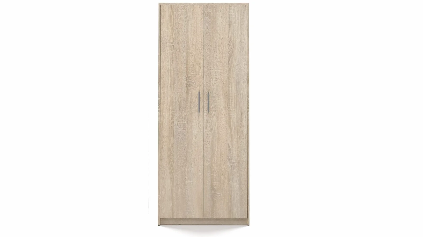 BDW Biurowy regał na książki, szafa na ubrania do sypialni, środek wiążący, salon, korytarz, 180 x 74 x 35 cm, wiele kolorów || (dąb Sonoma)