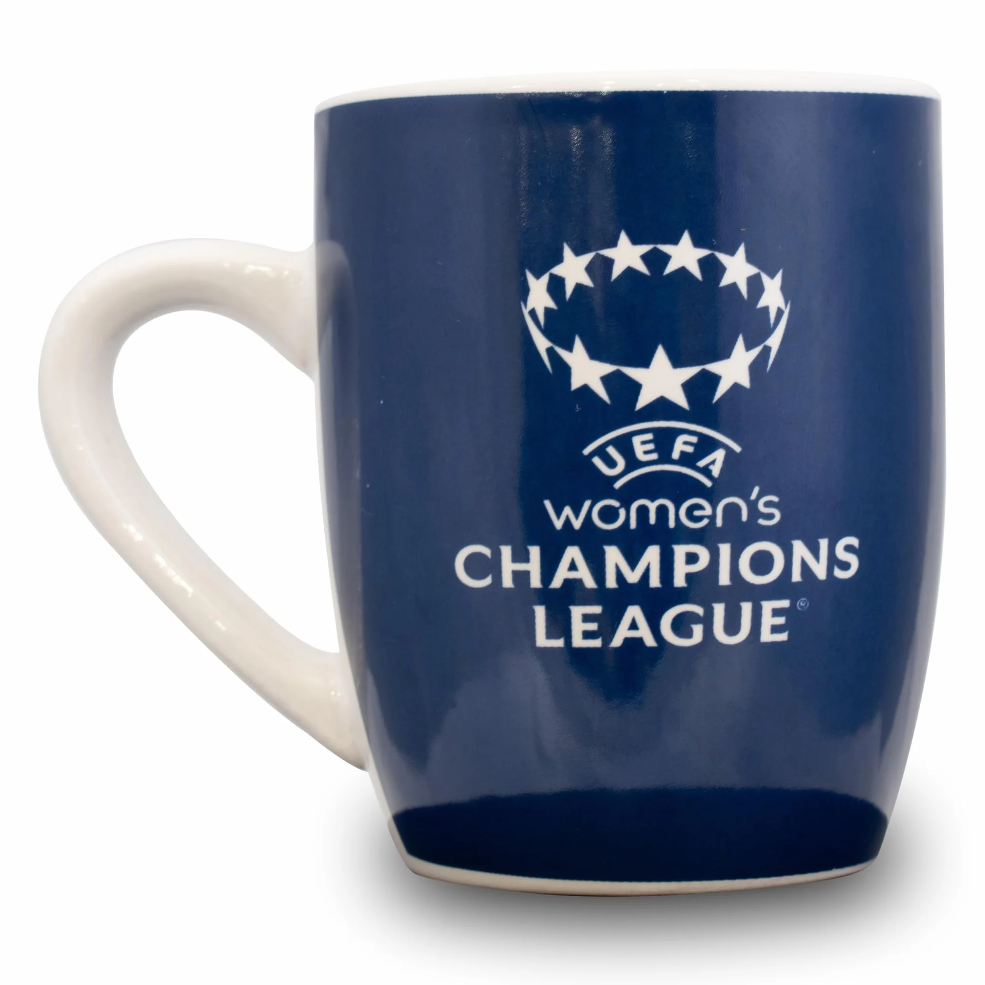UEFA Damski kubek do herbaty Ligi Mistrzów - UWCL, oficjalnie licencjonowany towar, herbata, kawa, ceramika, 325 ml, świetny pomysł na prezent piłkarski, dla dzieci i dorosłych