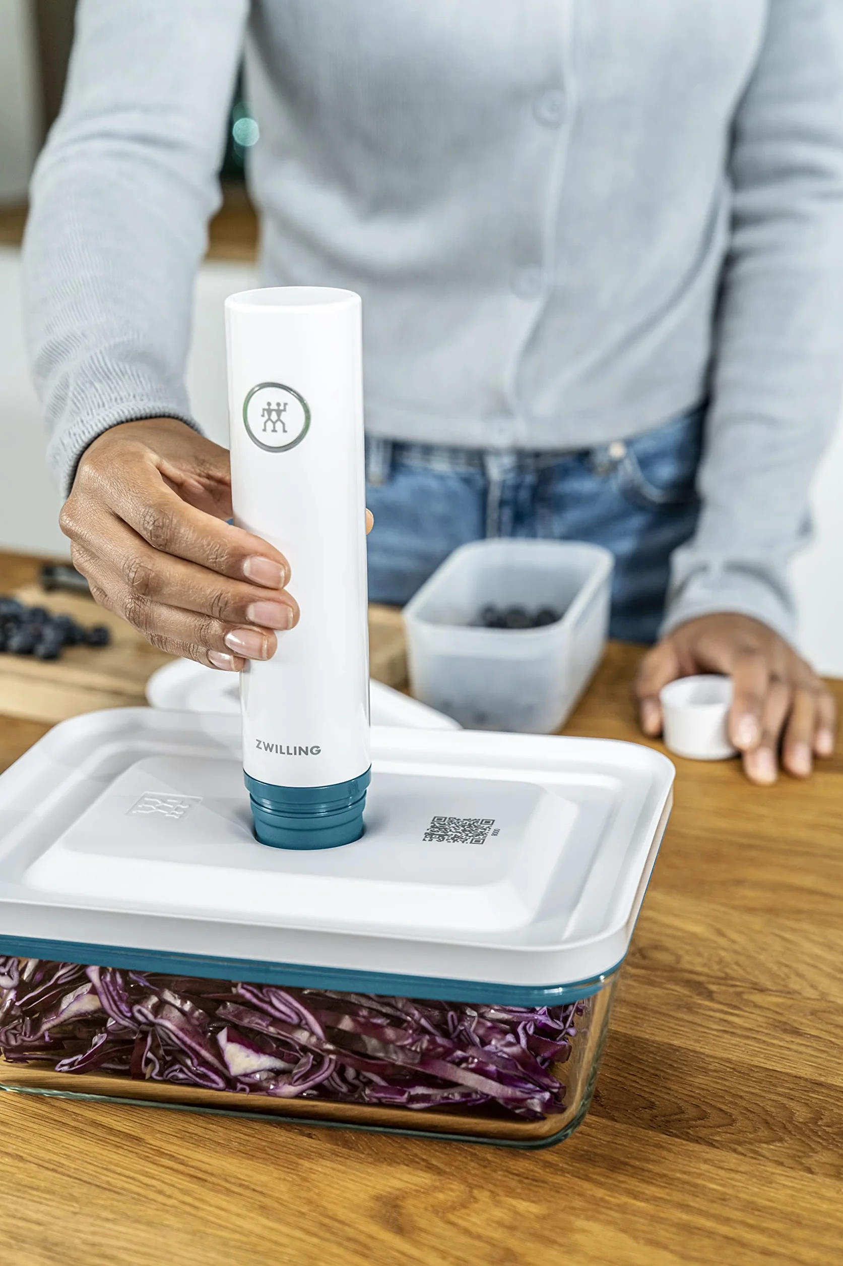 Zwilling Fresh & Save Zestaw Przechowywania Próżniowego, Biały, 16 elementów