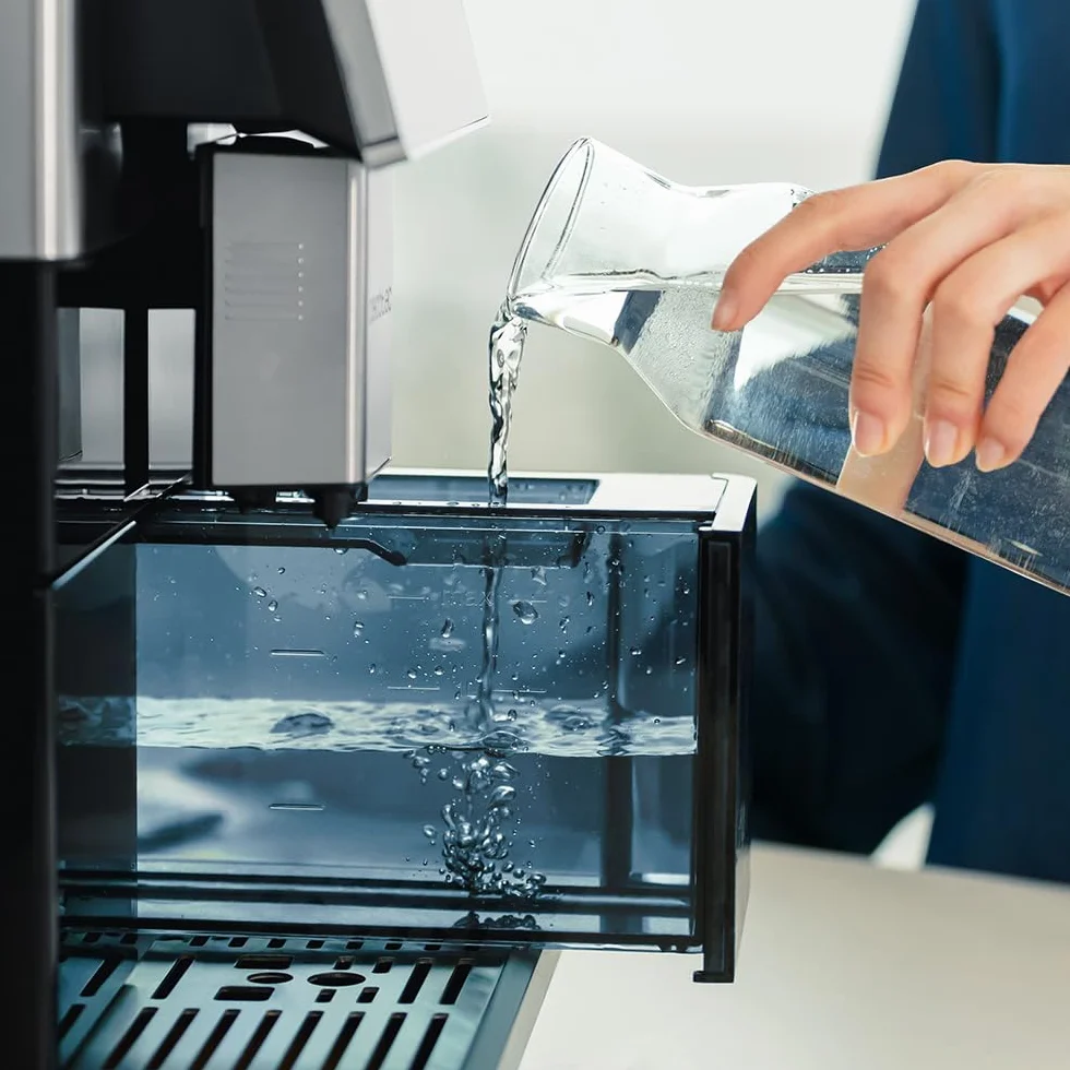 Cecotec Superautomatyczny ekspres do kawy Cremmaet Time. Superautomatyczny ekspres do kawy z 7-calowym ekranem TFT, 13 przepisami na kawę, 6 profili użytkowników, moc 1350 W, ciśnienie 19 bar