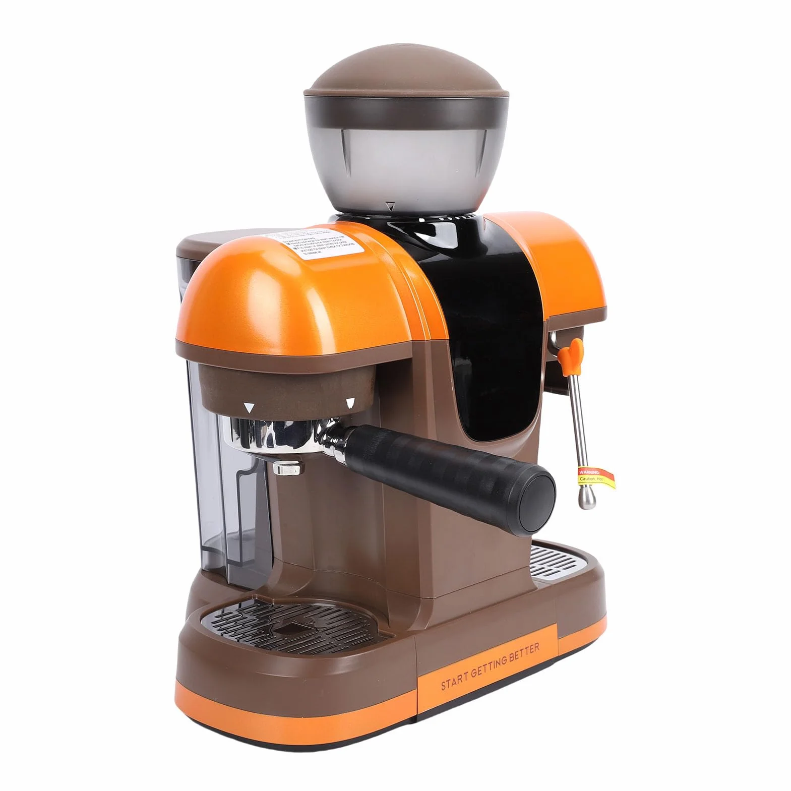 Zerodis Ekspres do Kawy, Ekspres do Kawy z Sabotażem, Młynek Parowy Domowego Biura w Stylu Baristy, 19 Barów 800 Ml 58 Mm Półautomatyczny (Wtyczka UE 220 V)
