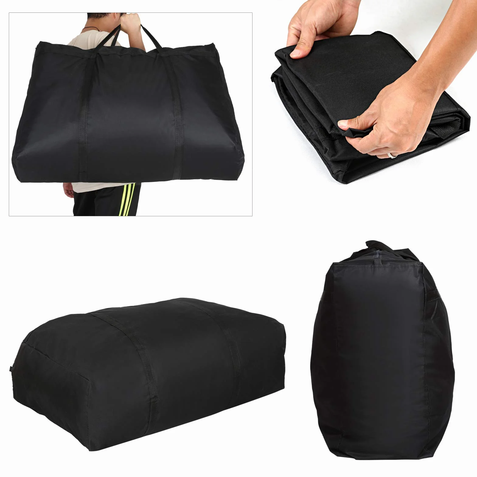 Torba do przechowywania kołder i poduszek 600D Oxford z zamkiem błyskawicznym 90L x 24W x 58H