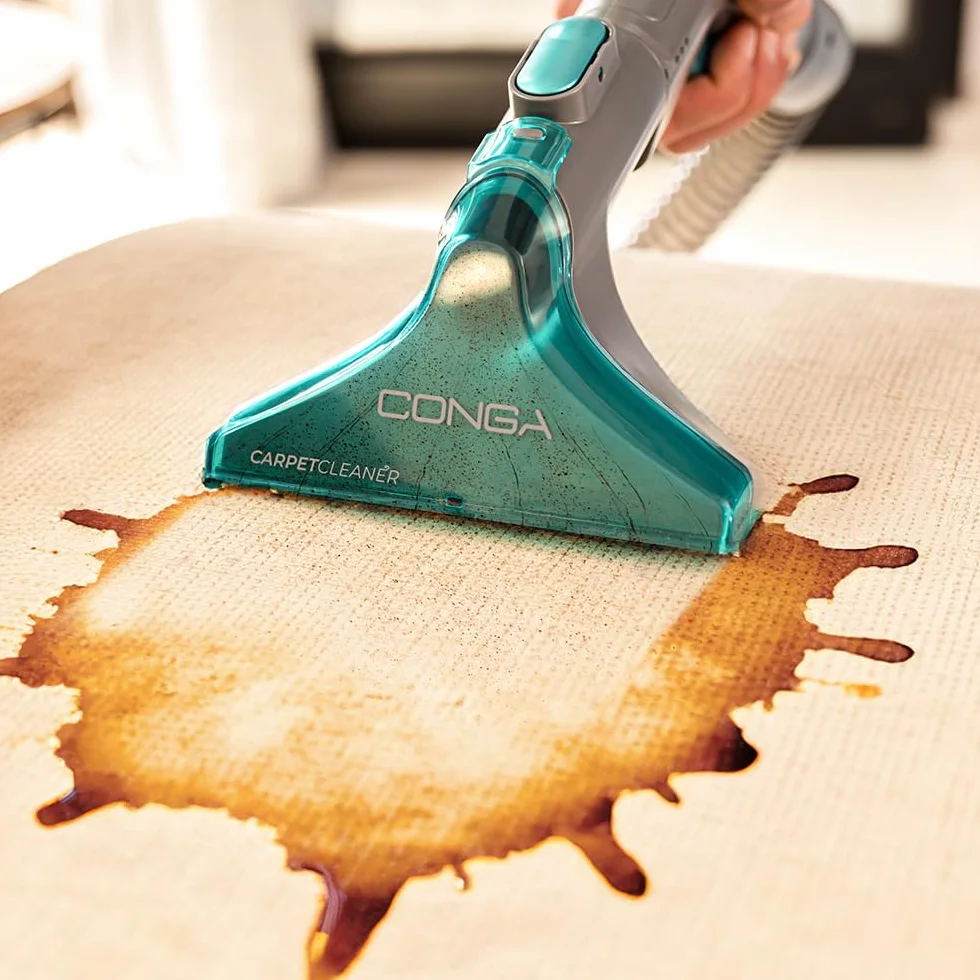 Cecotec Conga CarpetClean 10000 EasyHome odkurzacz do dywanów, środek do czyszczenia tapicerki, 800 W, zbiornik na wodę 3 l i zbiornik na brudną wodę 1,5 l, system wielopowierzchniowy, zestaw