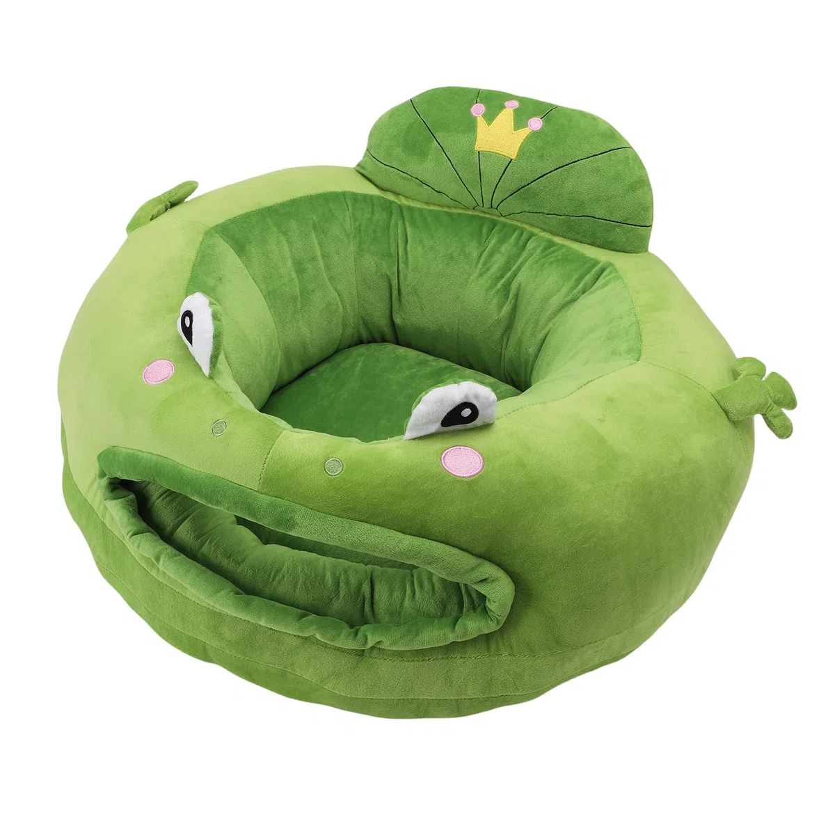 Jiawu Sofa do Siedzenia dla Dziecka, Miękka Pluszowa Sofa dla Dziecka z Kreskówek, Krzesełko do Siedzenia Niemowląt z Podparciem 360 Stopni Podparcia Pleców Niemowlęcia i Nauki (Styl 2)