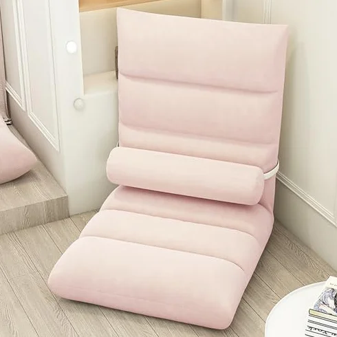 Regulowane ergonomiczne krzesło podłogowe do medytacji, gier i czytania – składana konstrukcja z 5 pozycjami leżącymi, wygodne bez podłokietników dla doskonałego relaksu