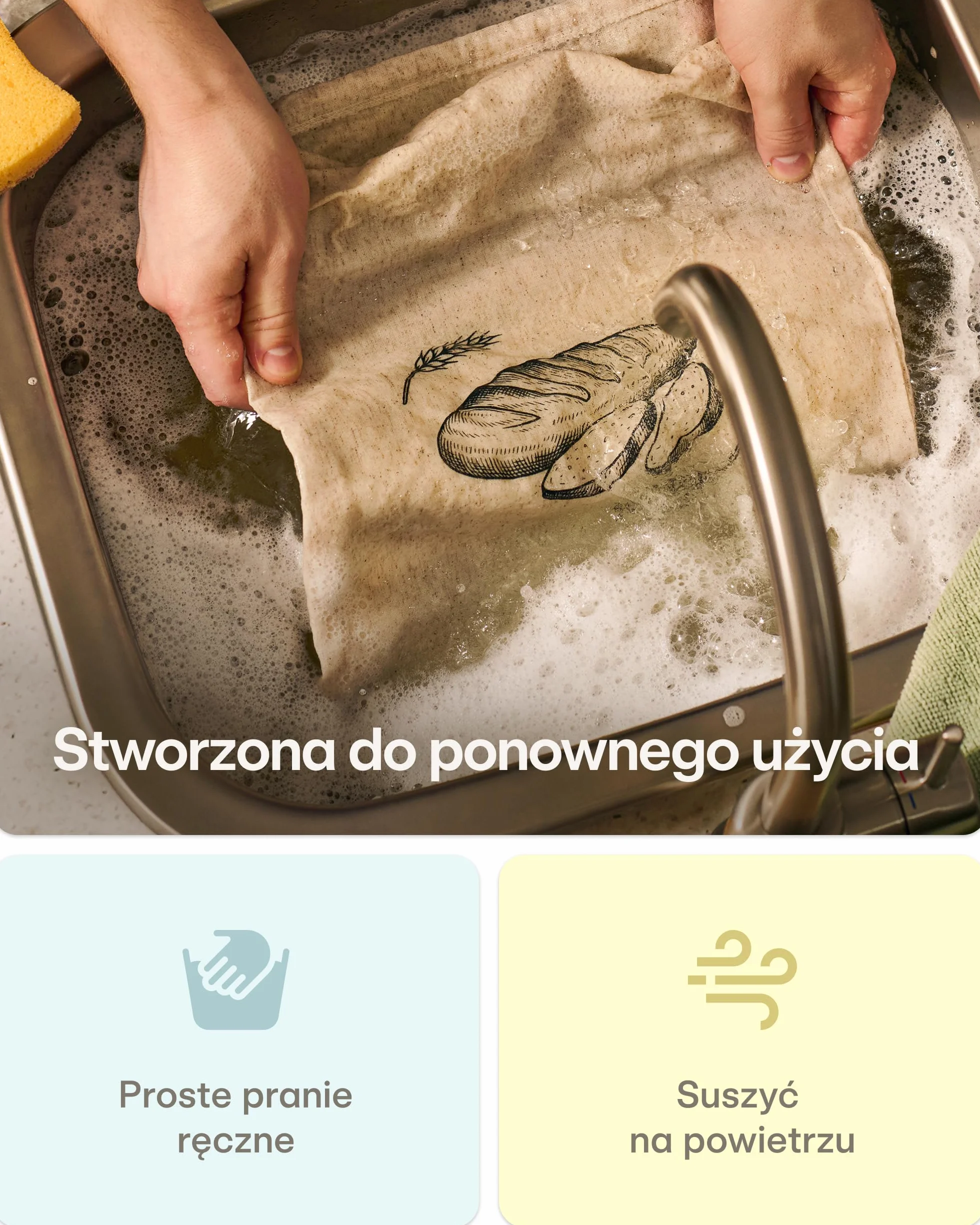 Praknu Zestaw 2 Lniane Worki na Chleb – Wielokrotnego Użytku 30x40 cm – Worek na Chleb Ze Sznurkiem – Naturalna Tkanina do Przechowywania Chleba na Zakwasie