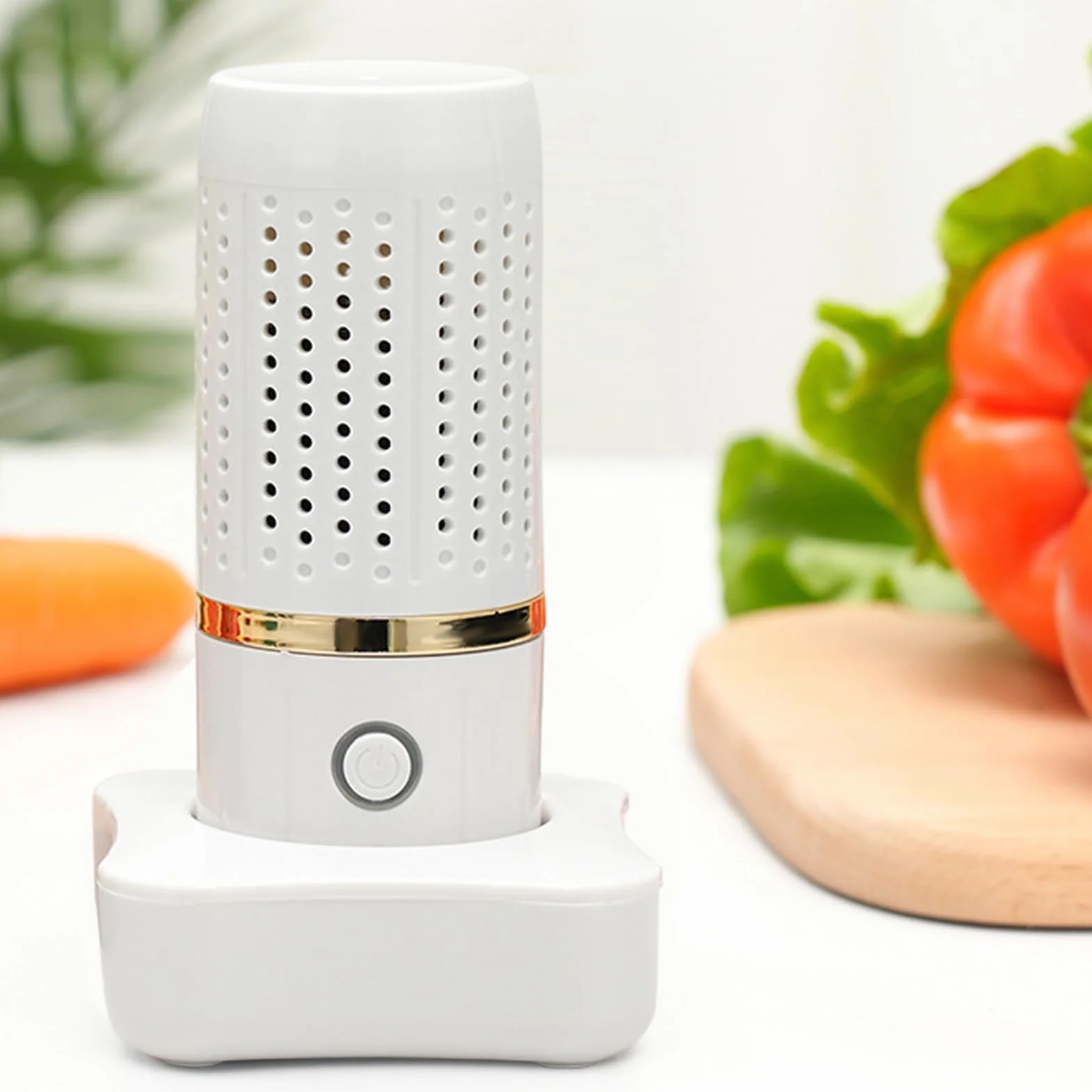 Fruit Washing Machine, USB Produce Cleaner, 3.86x3.86x6.1 Inches Cordless Food Purifier, Long Lasting Cleaning Device with Powerful Function for Cooking Kitchen Grain Preparation