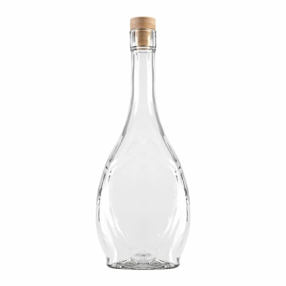 Szklane butelki 500 ml – butelki na wino puste 5 sztuk – szklana butelka z korkiem – butelka szklana Icona – butelki do napełniania