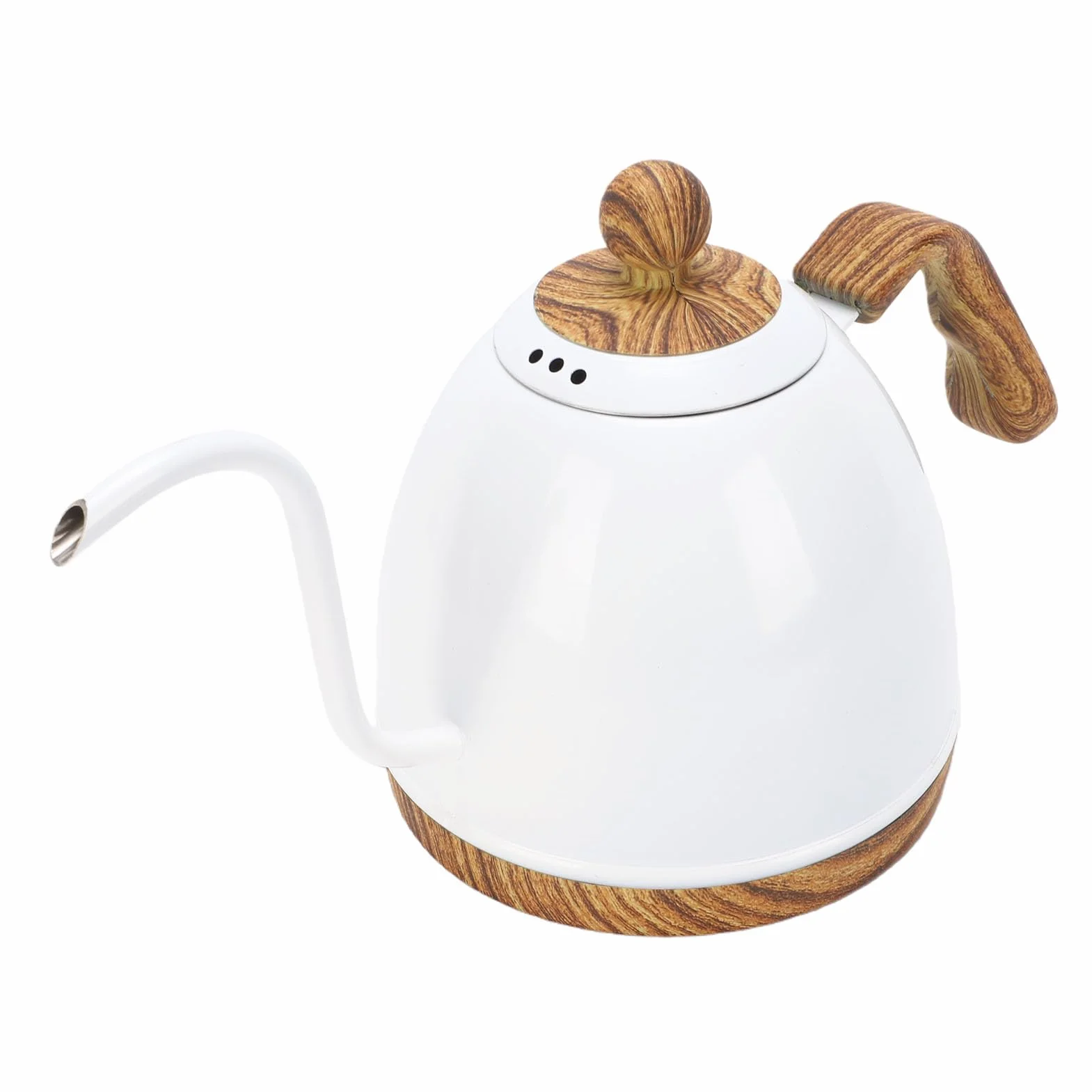 Fdit Czajnik do Kawy Typu Pour Over Precyzyjne Nalewanie dla Dokładnego Parzenia Czajnik Elektryczny o Pojemności 600 Ml z gęsią szyją (wtyczka UE 220V)