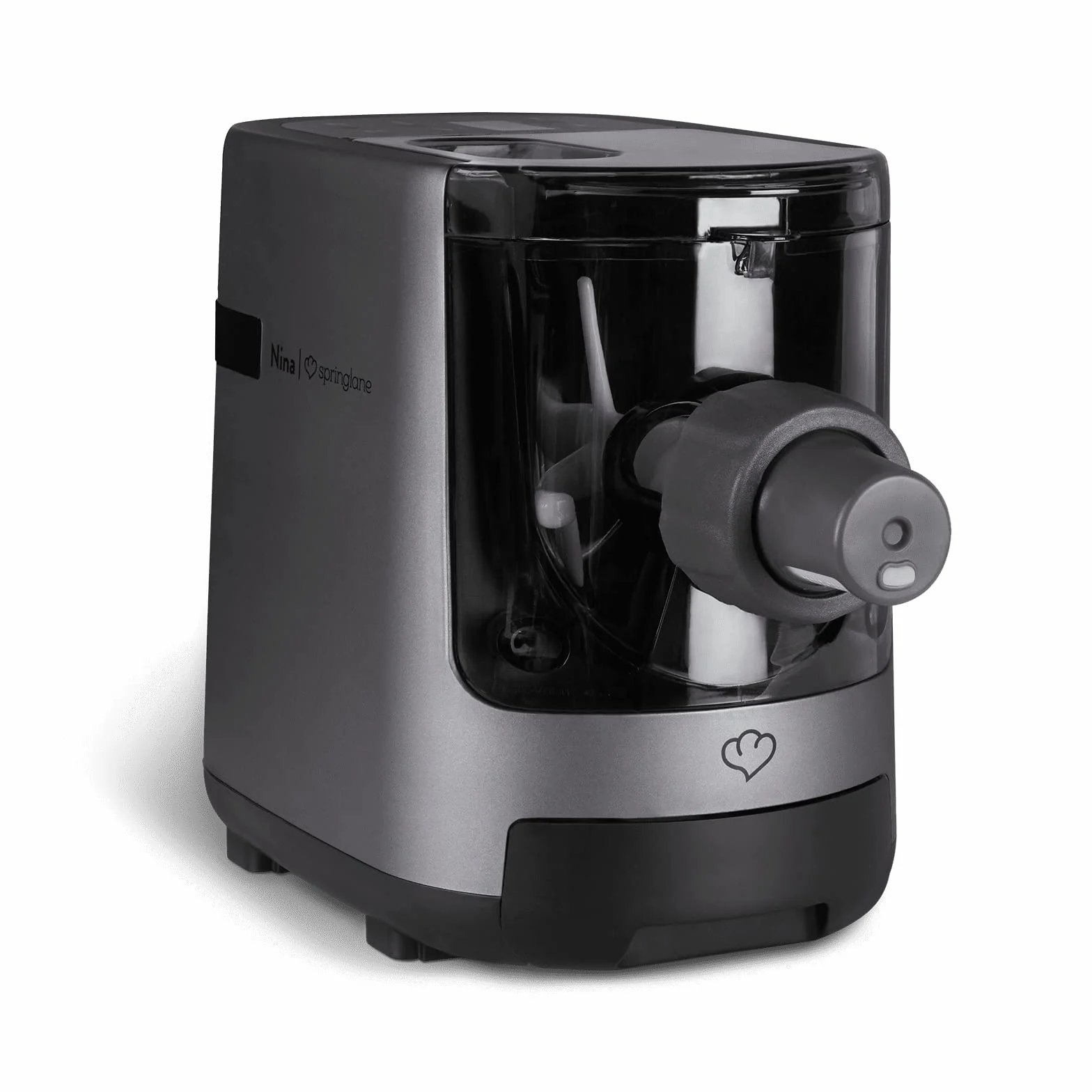Elektryczna maszynka do makaronu Nina, w pełni automatyczna, z funkcją ważenia, w zestawie 7 wkładów do makaronu, zeszyt z przepisami