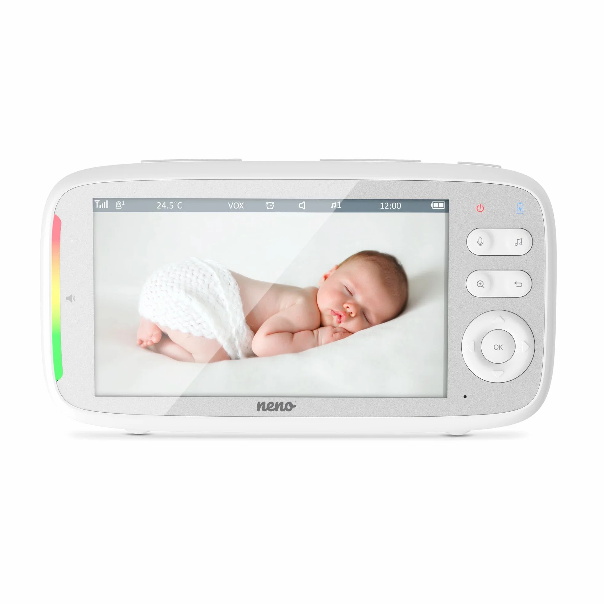 NENO® Vista WiFi Baby Monitor - Full HD - 5" LCD - Zasięg 50 m - Noktowizor