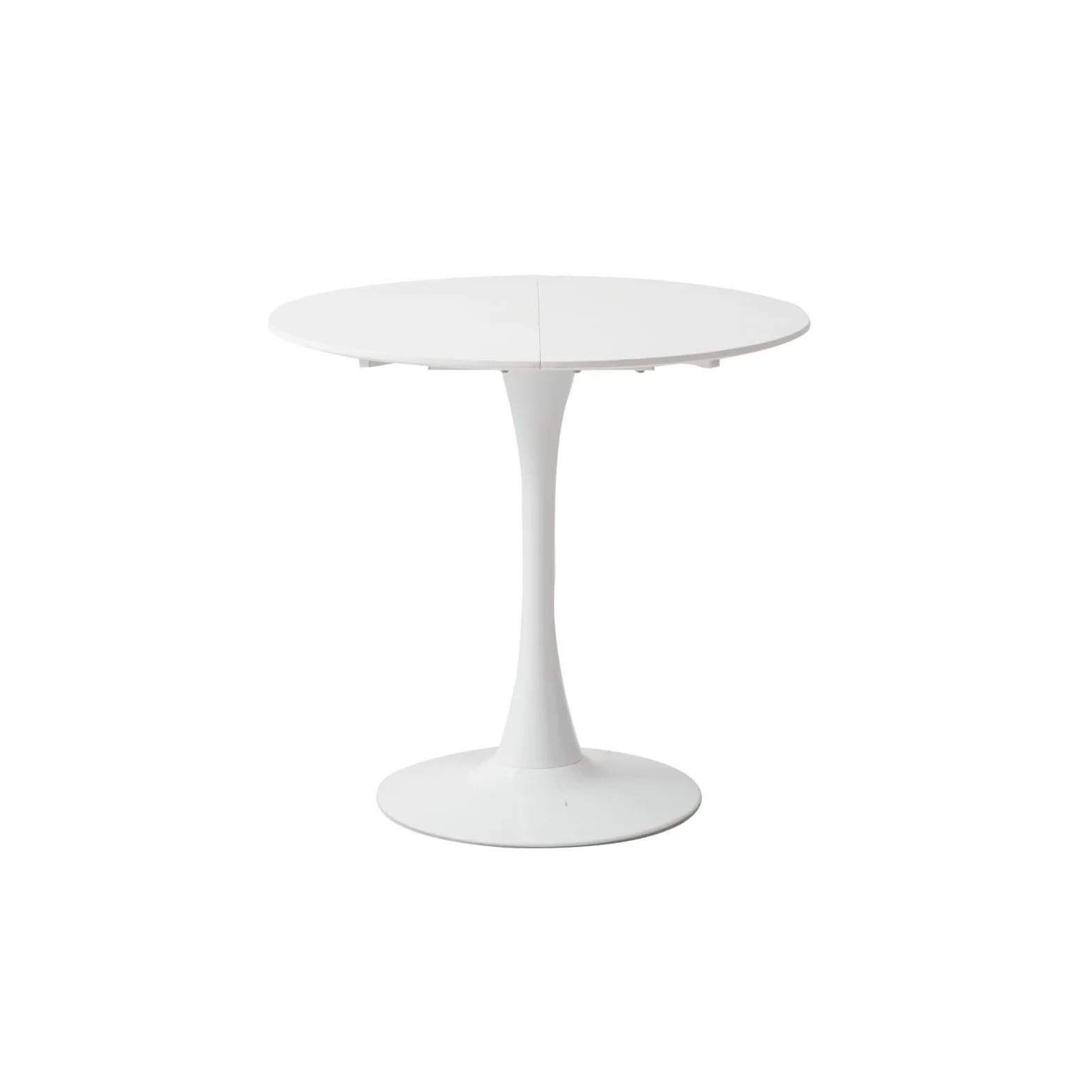 GrandCA HOME 80 cm, biały, nowoczesny, okrągły stół do jadalni, okrągły, 80 cm, okrągły stół, odpowiedni dla 2-4 osób, nadaje się do kuchni, salonu, jadalni, biały