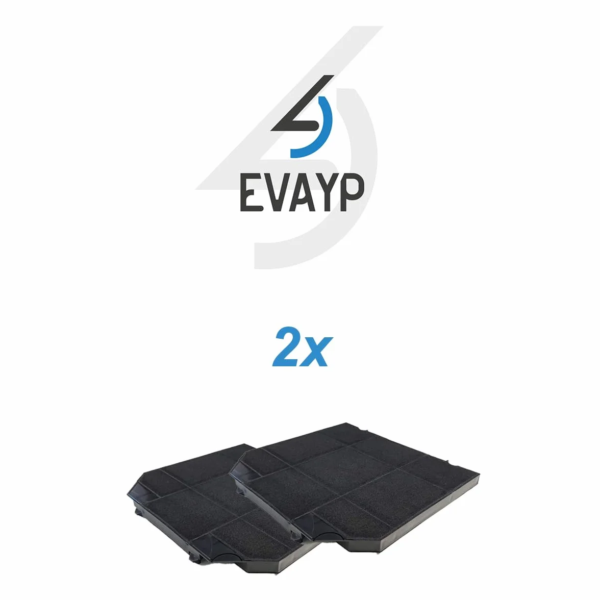2x filtr z węglem aktywnym pasujący do EFF72 Faber 112.0157.243 112.0185.276 Franke 112.0016.756 Electrolux 50282806004 50290661003 AEG 9029793636 Bosch DHZ544,576 668491 Smeg KITFC161 okapy