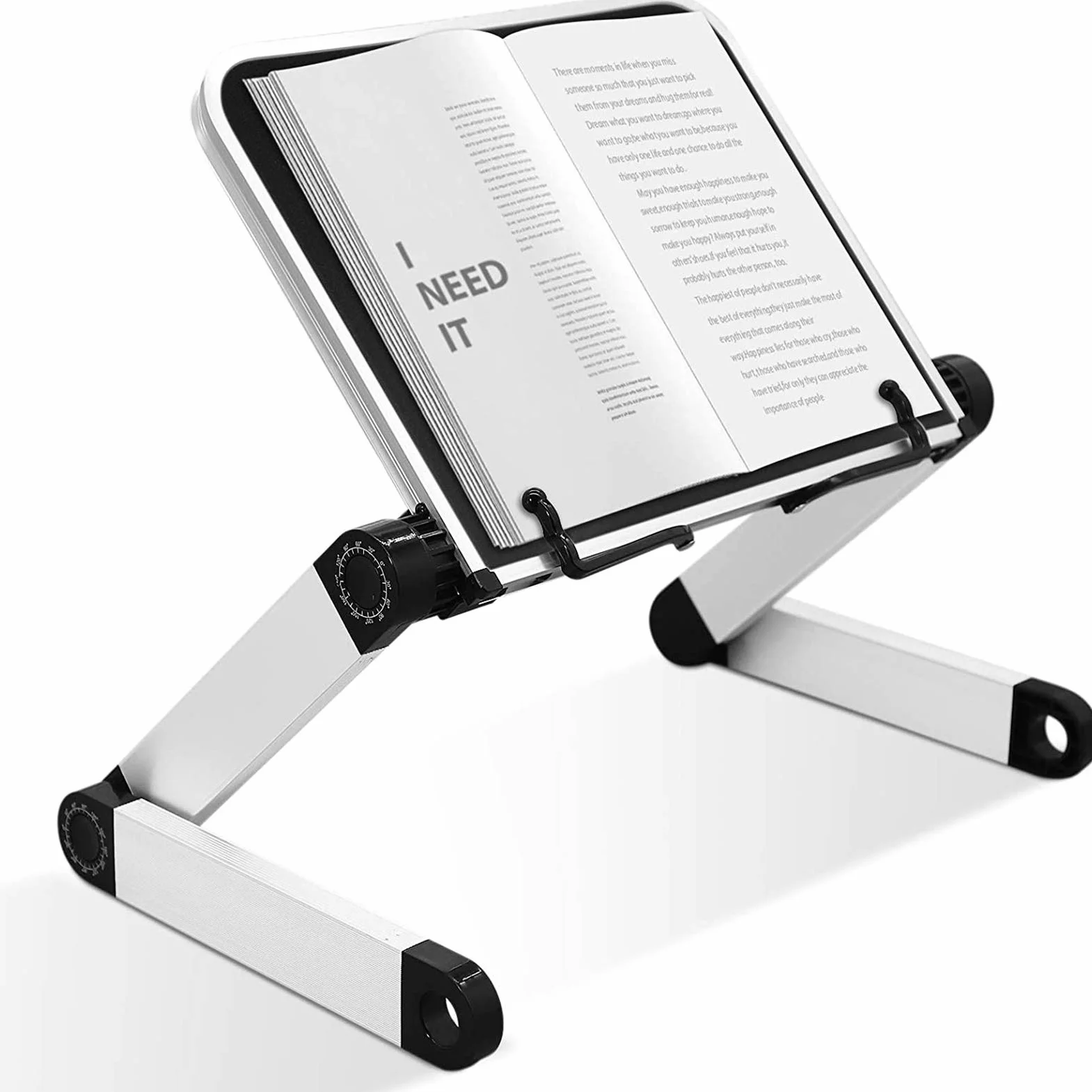stojak na książkę uchwyt na książkę do czytania uchwyt na podręcznik ergonomiczny Uchwyt na książkę kucharską regulowana wysokość i kąt nachylenia (czarny)