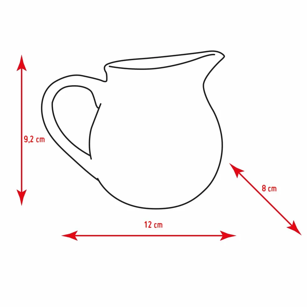 Nerthus FIH 1336 dzbanek na mleko porcelanowy 300 ml do serwowania kawy i śniadania