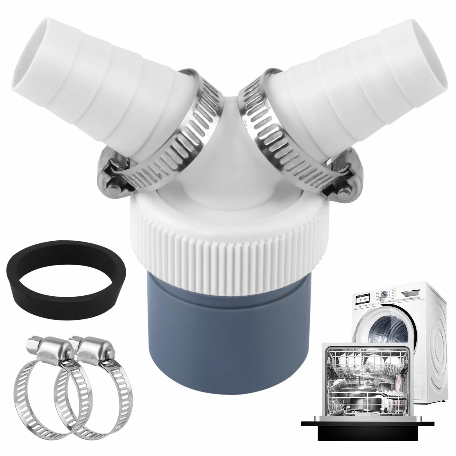Pralka Podwójne złącze w kształcie litery Y Adapter kanalizacyjny - rura wejściowa 18-24 mm i wylot 40 mm