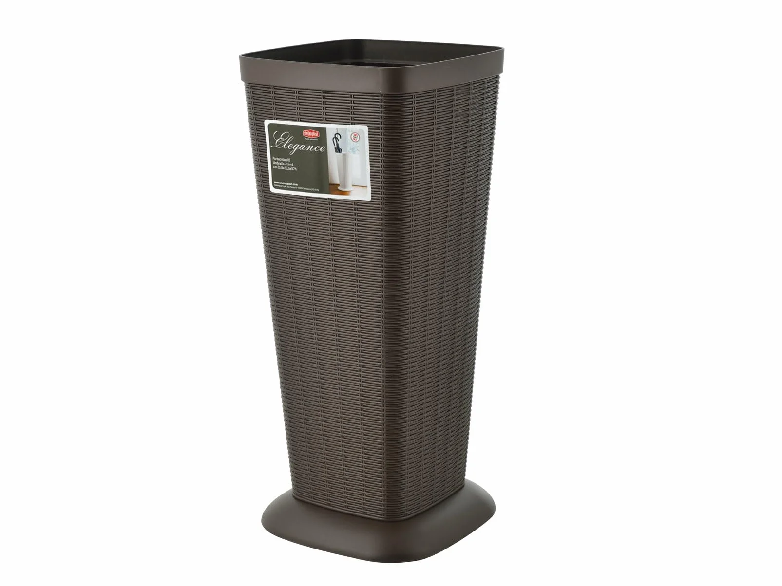 Stefanplast Parasol – stojak Elegance 25,5 x 25,5 x 57 cm w kolorze mokki, 25,5 x 25,5 x 57 cm