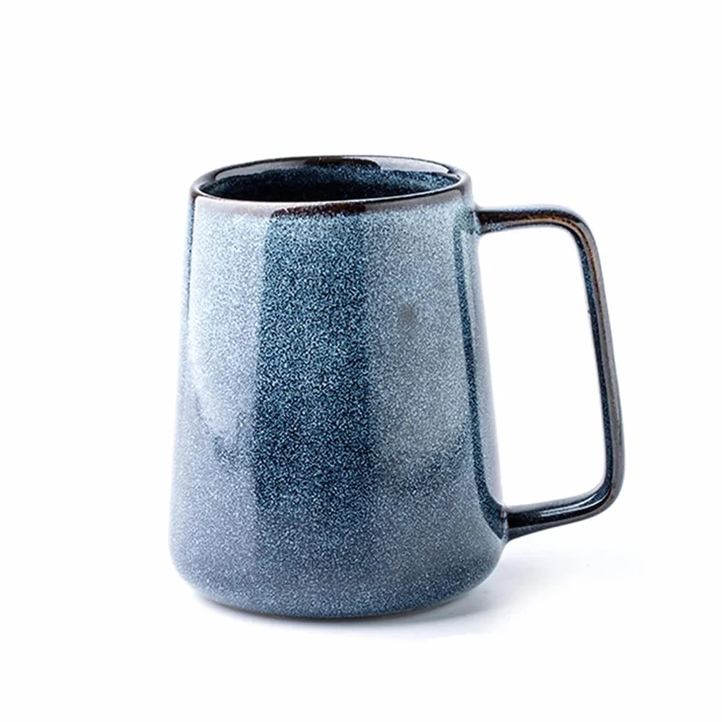 Duże ceramiczne kubki do kawy z pokrywką i chochlą, kubki do kawy z dużym uchwytem, bardzo duży kubek do herbaty i kawy do biura i domu, prezenty dla mężczyzny, kobiety, taty i mamy, kuchenka mikrofalowa C-700 ml