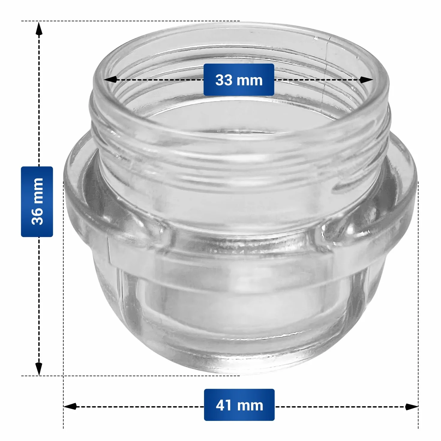 VIOKS Osłona lampy zamiennik do Gorenje 639157 szkło zapasowe do piekarnika o średnicy 41 mm - pokrywa piekarnika szkło Gorenje części zamienne - pokrywka ze szkła lampy piekarnika Gorenje akcesoria