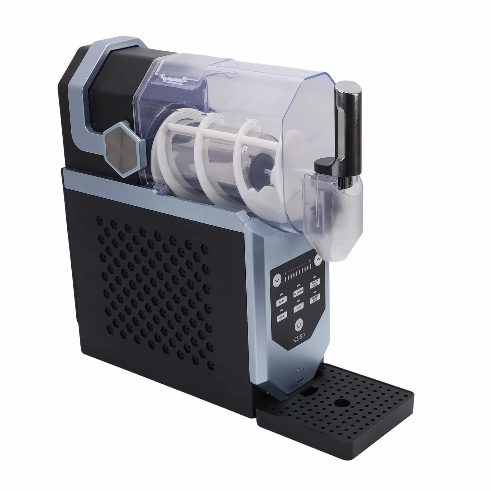 Kadimendium Maszyna do Lodów Miękkich z 5 Zaprogramowanymi Ustawieniami do Domowych Slushi, Koktajli Mlecznych i Margarit, Samoczyszcząca pojemność 1,8 L, Wykonana z Wytrzymałego ABS