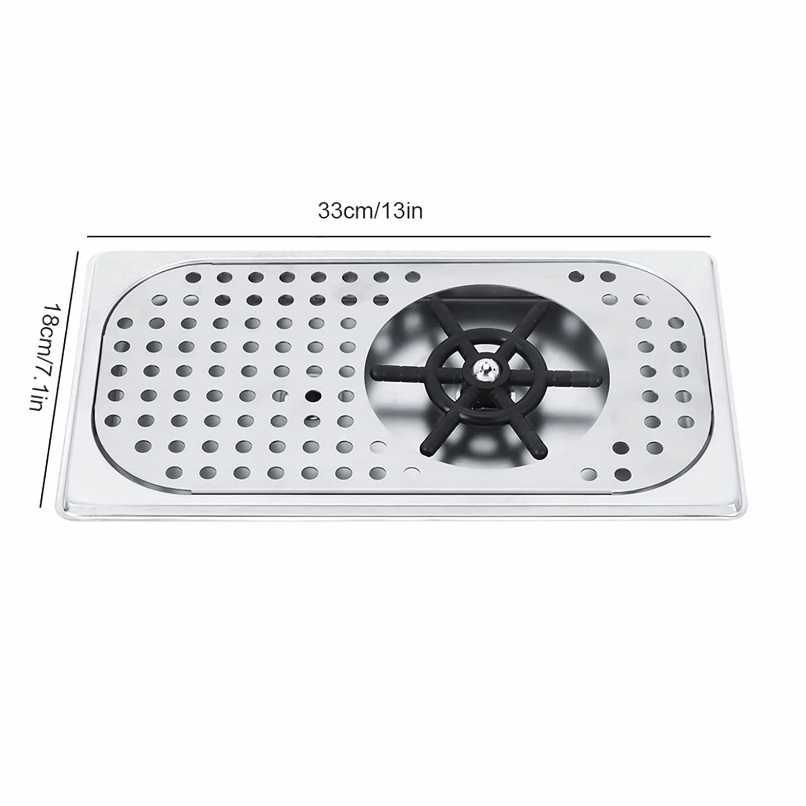 Cup Washer, 114mm średnica 201, dzbanek ze stali nierdzewnej, praktyczny płukacz do filiżanek z herbatą mleczną Cup Washer Glass Rinser G1/2 in przyłącze gwintowane, do hotelu/kawiarni/domu