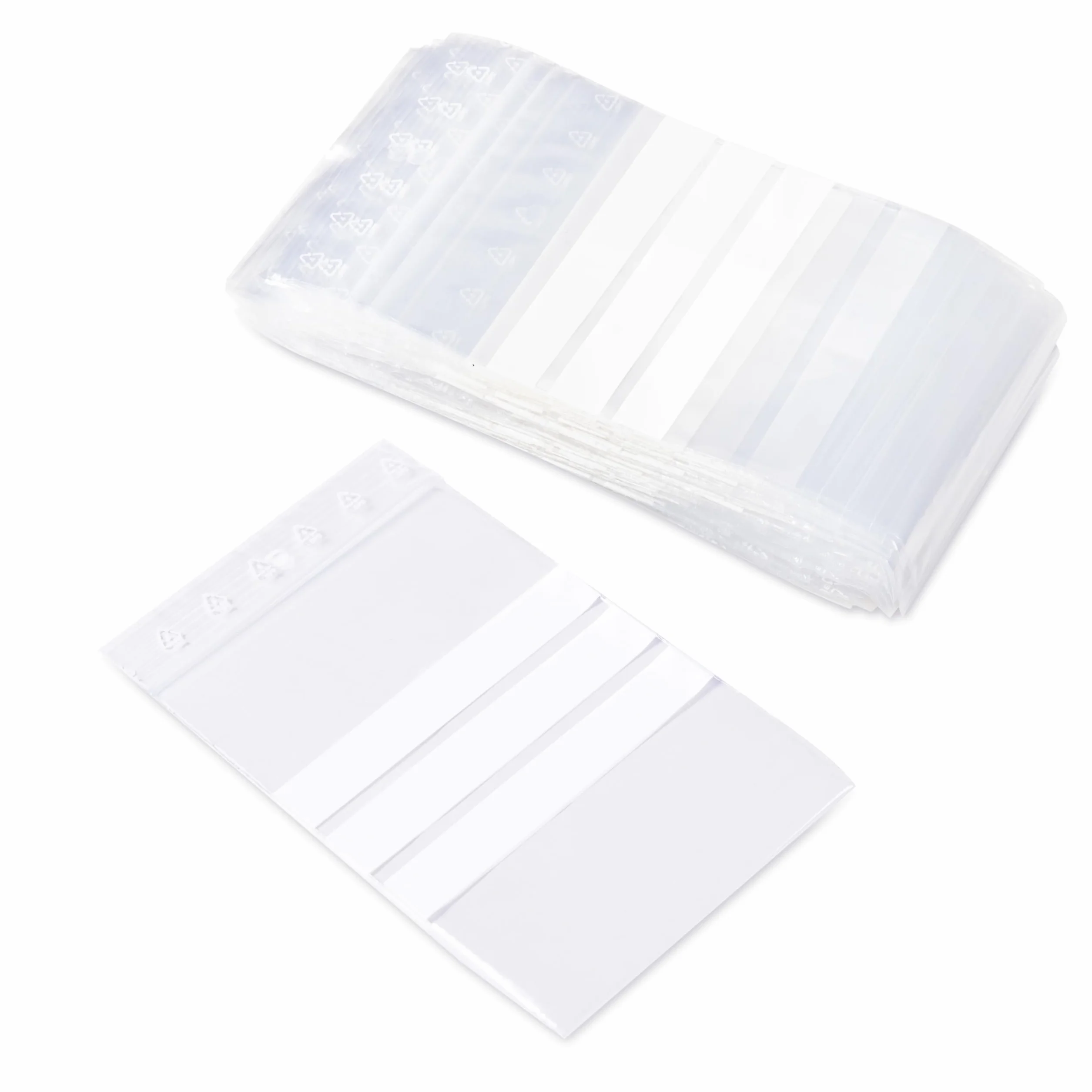 100 plastikowych torebek o wymiarach 6 x 8 cm, przezroczyste z etykietami | worki na zamek błyskawiczny | grube | worki do zamykania | worki na żywność | przyprawy | orzechy | kawa | hebrata