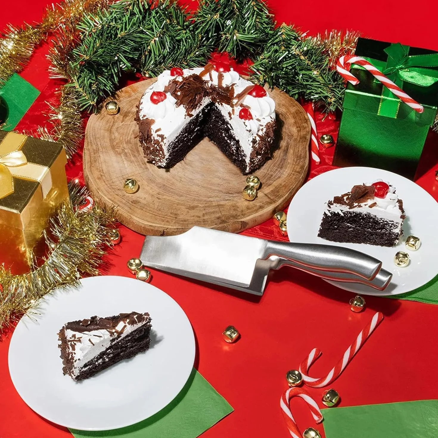 Krajalnica do ciasta ze stali nierdzewnej, krajalnica do podawania ciasta Krajalnica do ciasta ze stali nierdzewnej Nóż do ciasta Krajalnica do ciasta i przegródka do ciastek na desery Ciasto chlebowe