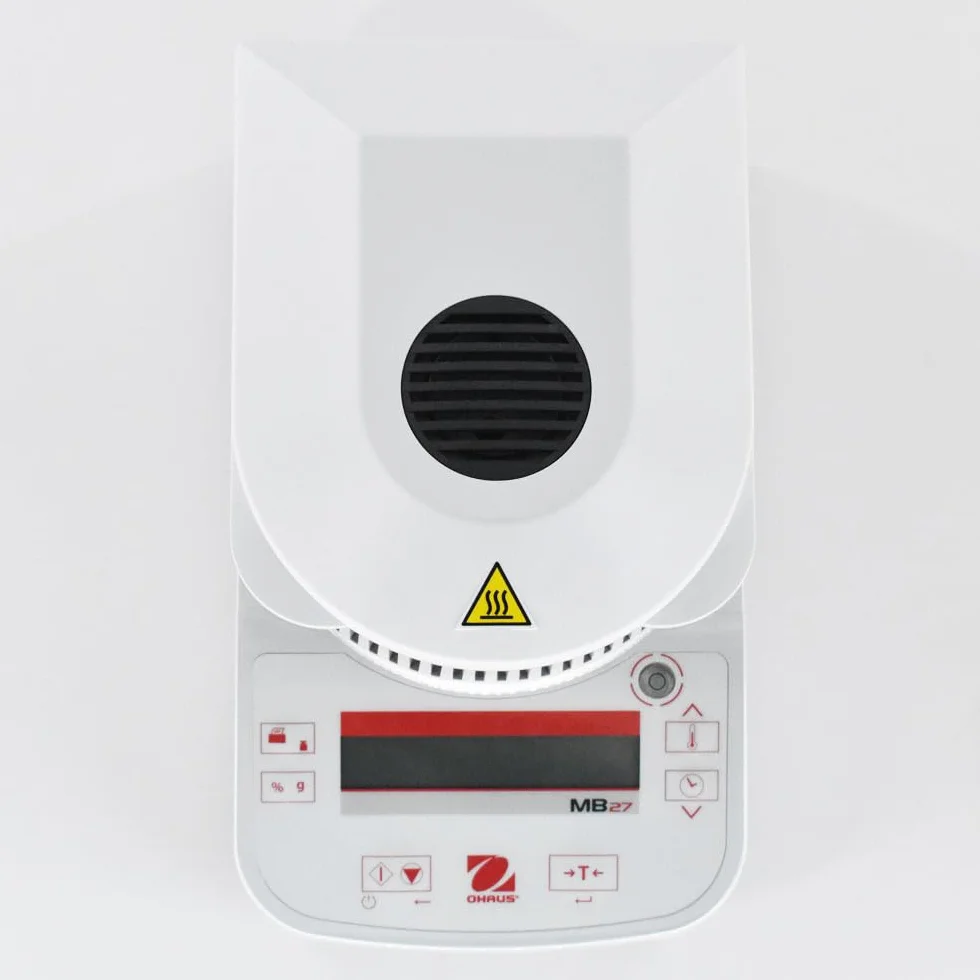Wilgotnościomierz, MB27 Grain Chemical Pharmaceutical Analizator wilgotności Halogenowe źródło ciepła 90g 0,001g,01% RS232 Miernik Tester