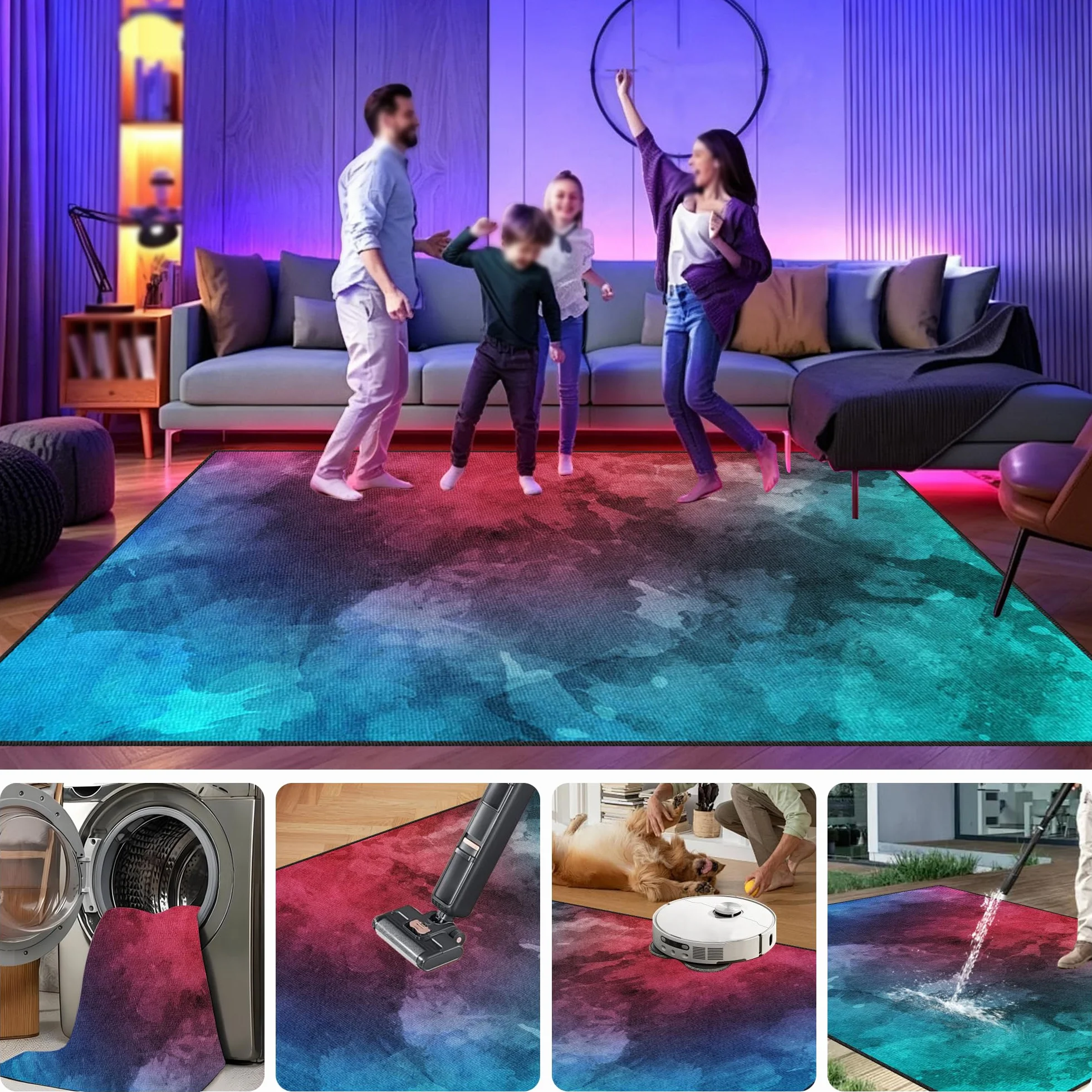 Dywan do sypialni do gier Mata do gier na krzesło komputerowe 80 x 150 cm Antypoślizgowy dywan krzesło do gier na salę zabaw Dywan do salonu dla graczy Chłopiec