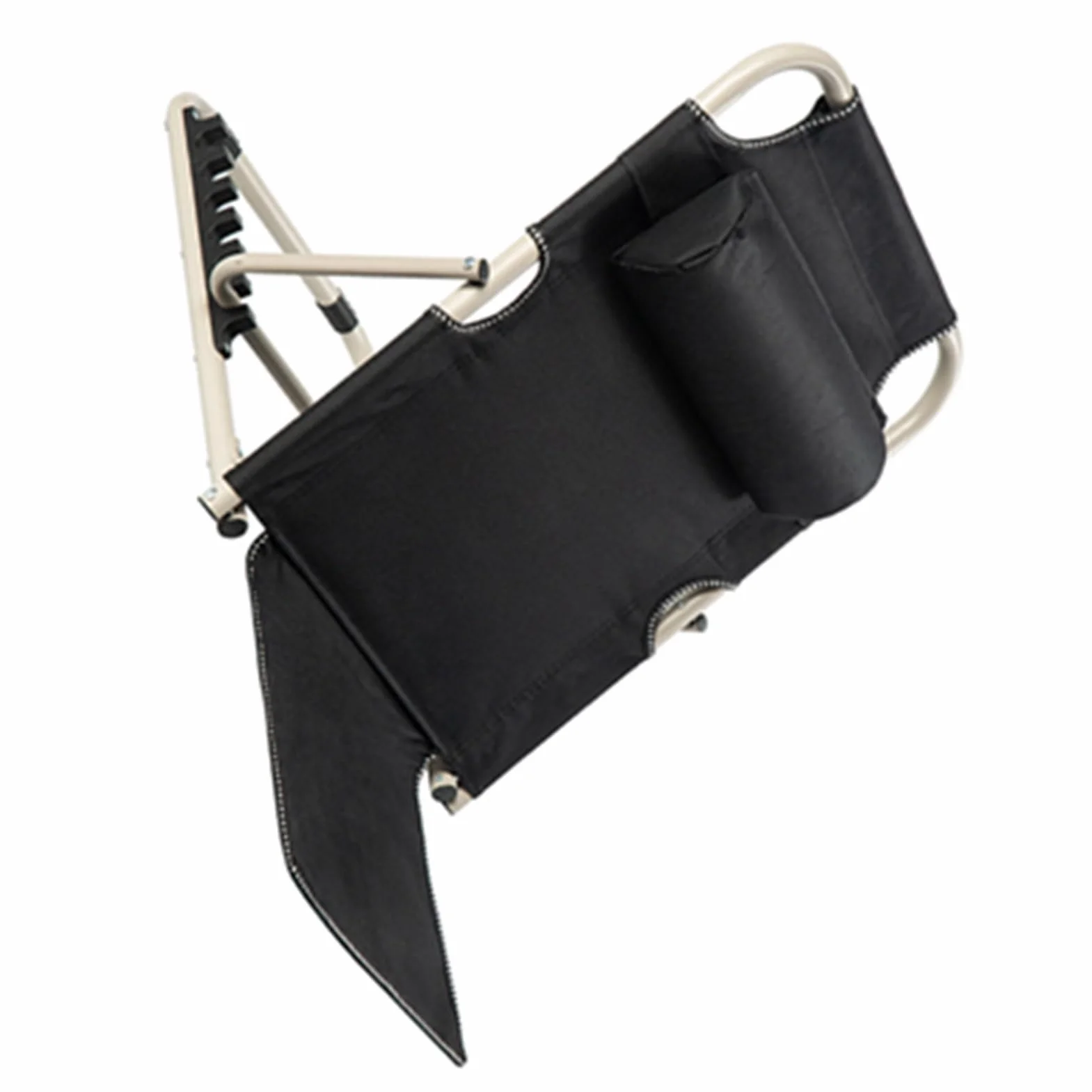 Generic Składane Oparcie łóżka, Wygodne, łatwe do Przechowywania, Trwałe Krzesło, Stabilne Podparcie, możliwość Regulacji Wielu Kątów, Ergonomiczne, z poduszką dla Osób Starszych i (BLACK)