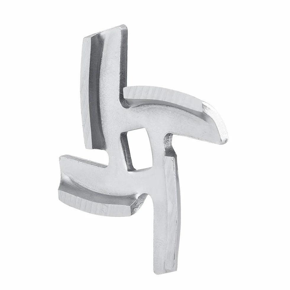 Kruszarka do Mięsa ze Stali Nierdzewnej Mincer Plate Blade Cutter Części do Maszynki do Mielenia Mięsa Clatronic Kreuzmesser Lame Twinzee Nóż Maszyna do Mięsa Silver Crest Couteau (Małe ostrze o długości 46 mm)