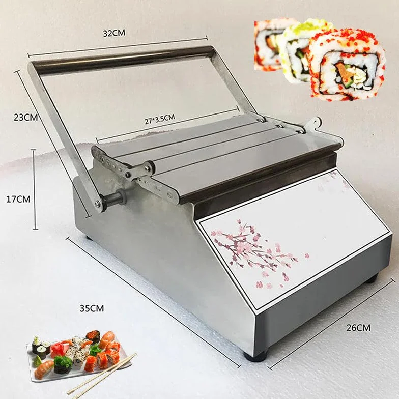 Zestaw do robienia sushi – kwadratowa maszyna do zwijania sushi do łatwego samodzielnego wykonania rolek sushi, wysoka wydajność produkcji, gładka powierzchnia zapewniająca jednolity rozmiar i