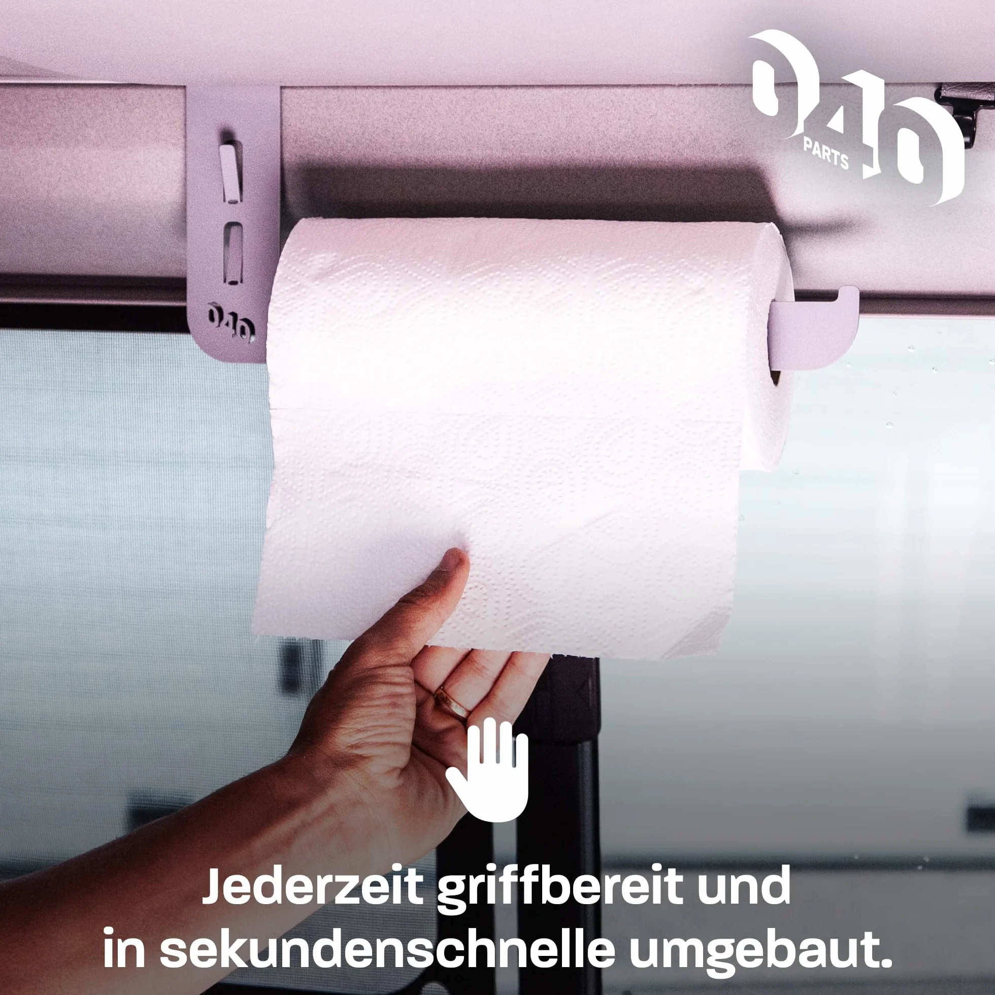 Praktyczny uchwyt na papier toaletowy do kuchni dla VW T5 T6 T6.1 California wersja wzmocniona
