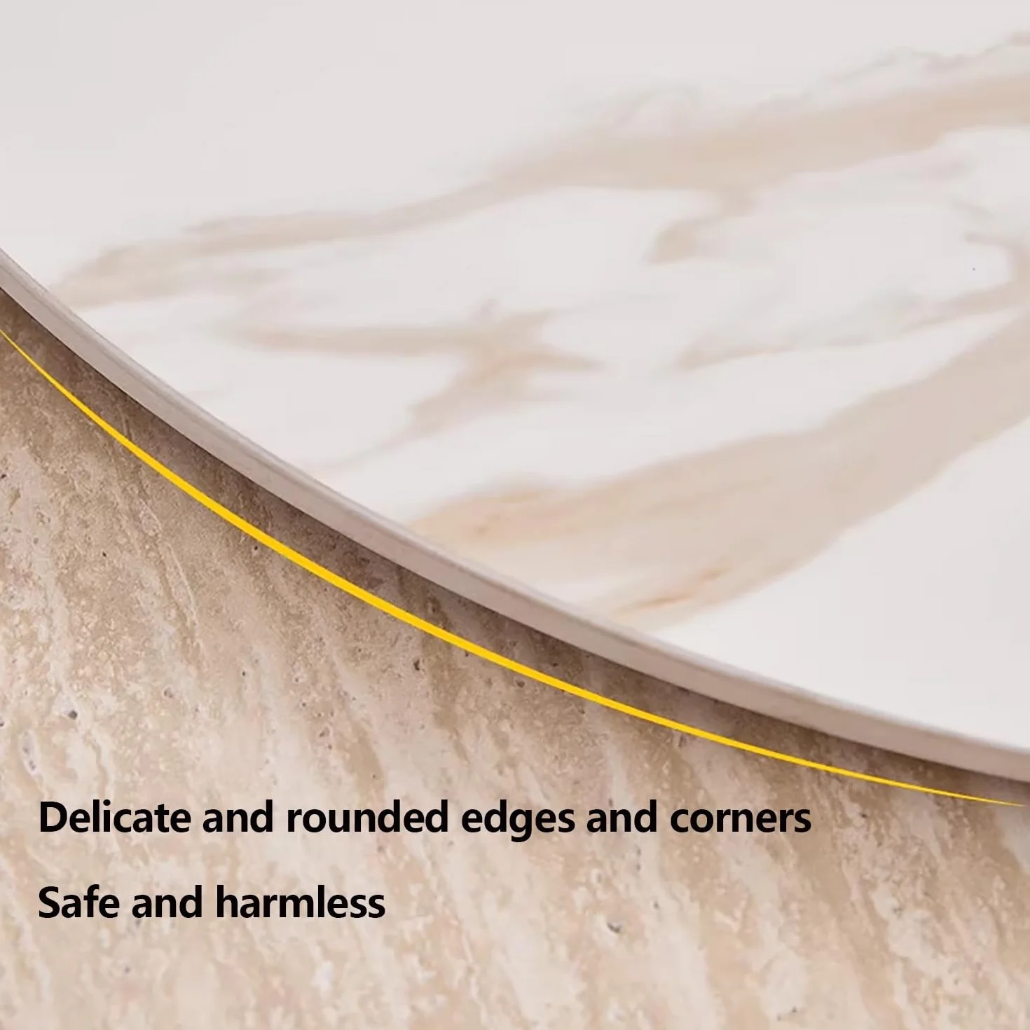 Gramofon na stół w jadalni marmurowa tekstura obrotowa taca 81 cm okrągła płyta centralna wielofunkcyjne naczynie do serwowania czarna płyta rockowa design idealny na imprezy i spotkania rodzinne