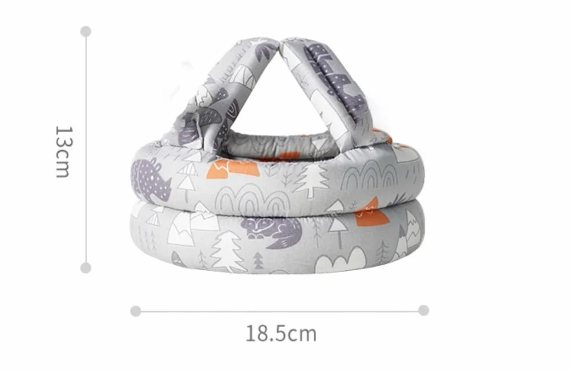 Kask ochronny dla dzieci do nauki chodzenia – regulowany, antywstrząsowy, miękki hełm dla niemowląt i maluchów 6–36m