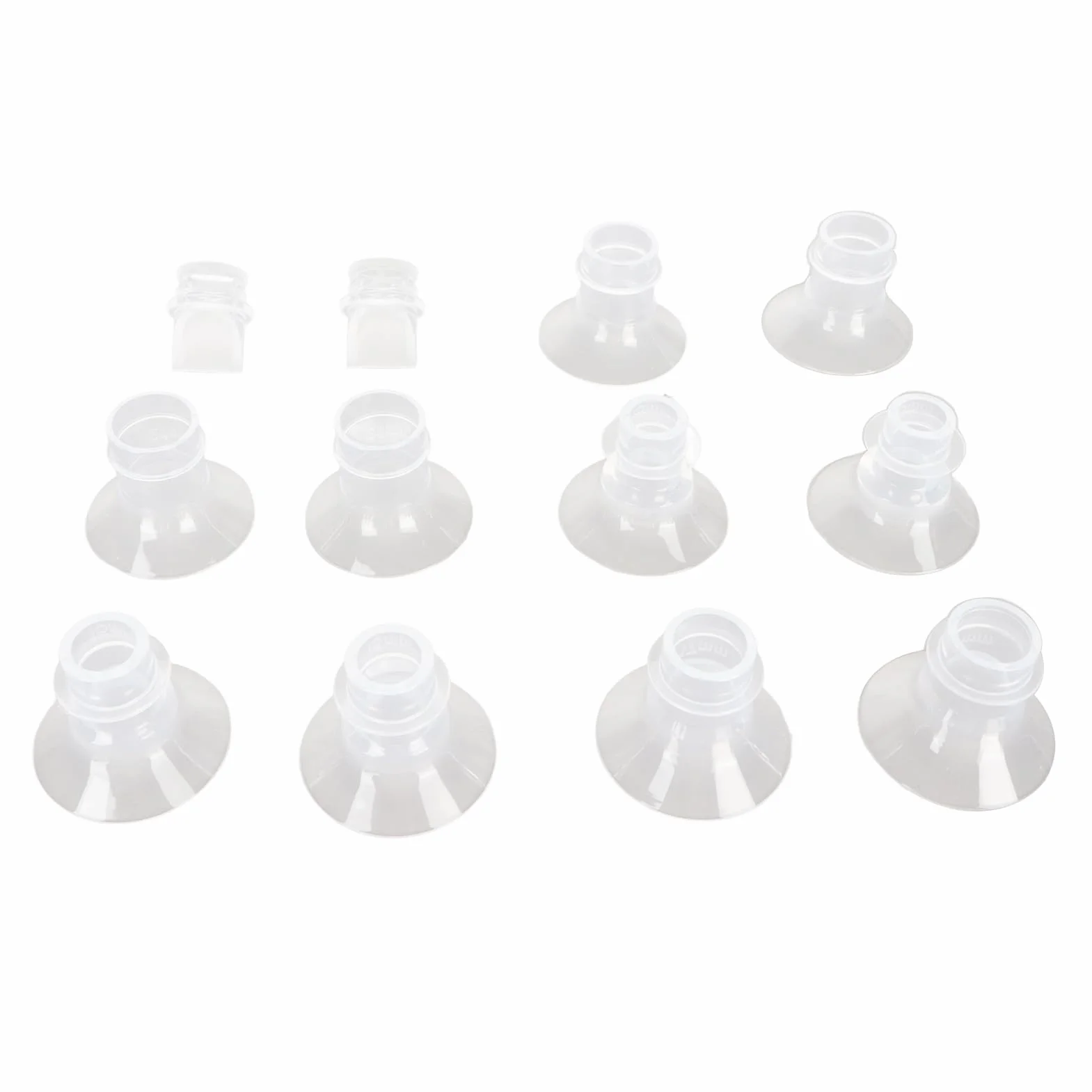 Wkładki Kołnierzowe Laktatora, Uniwersalny Pojemnik na Mleko z Miękkiego Silikonu w 5 Rozmiarach (13 Mm, 15 Mm, 17 Mm, 19 Mm, 21 Mm) 10 Sztuk Zaworu Kaczego Dzioba, Wkładka