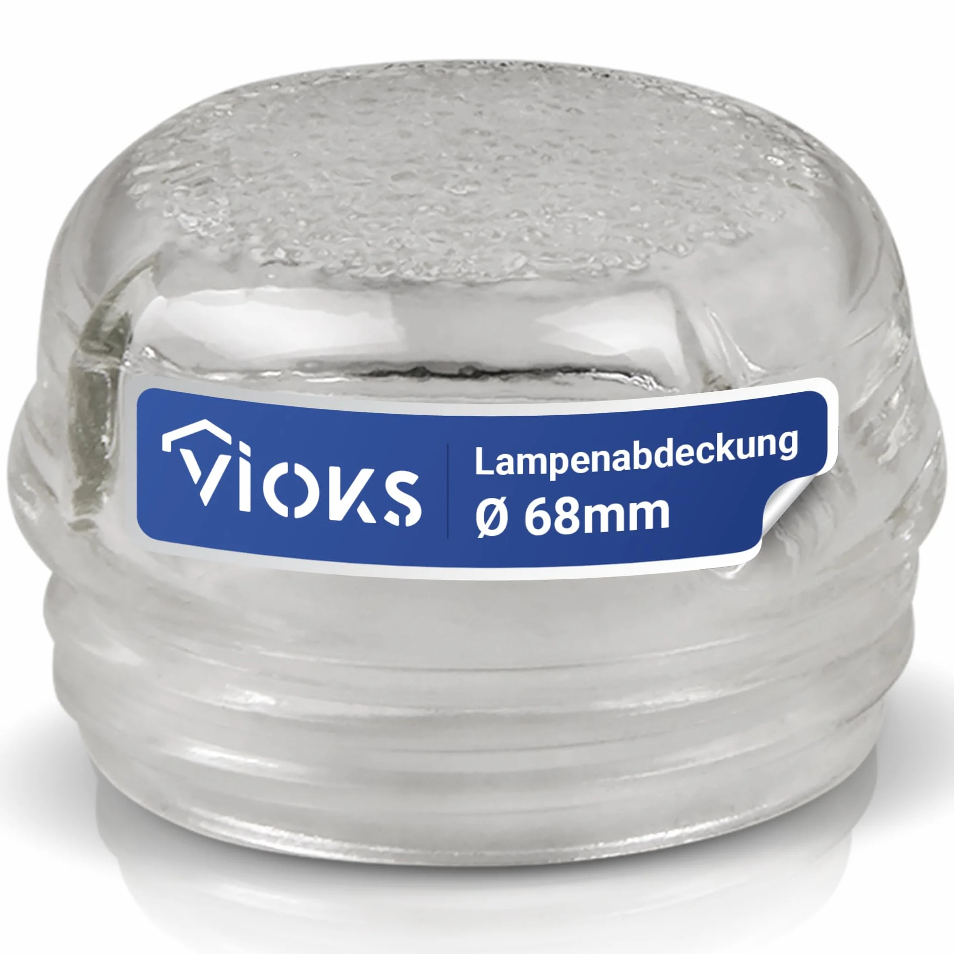 VIOKS Szklana lampa kopuła 68 mm Ø zamiennik do Bosch Siеmens 00647309 647309 osłona lampy - szklana osłona lampy piekarnika - szklana pokrywa lampy piekarnika - szklana pokrywa do lampy piekarnika
