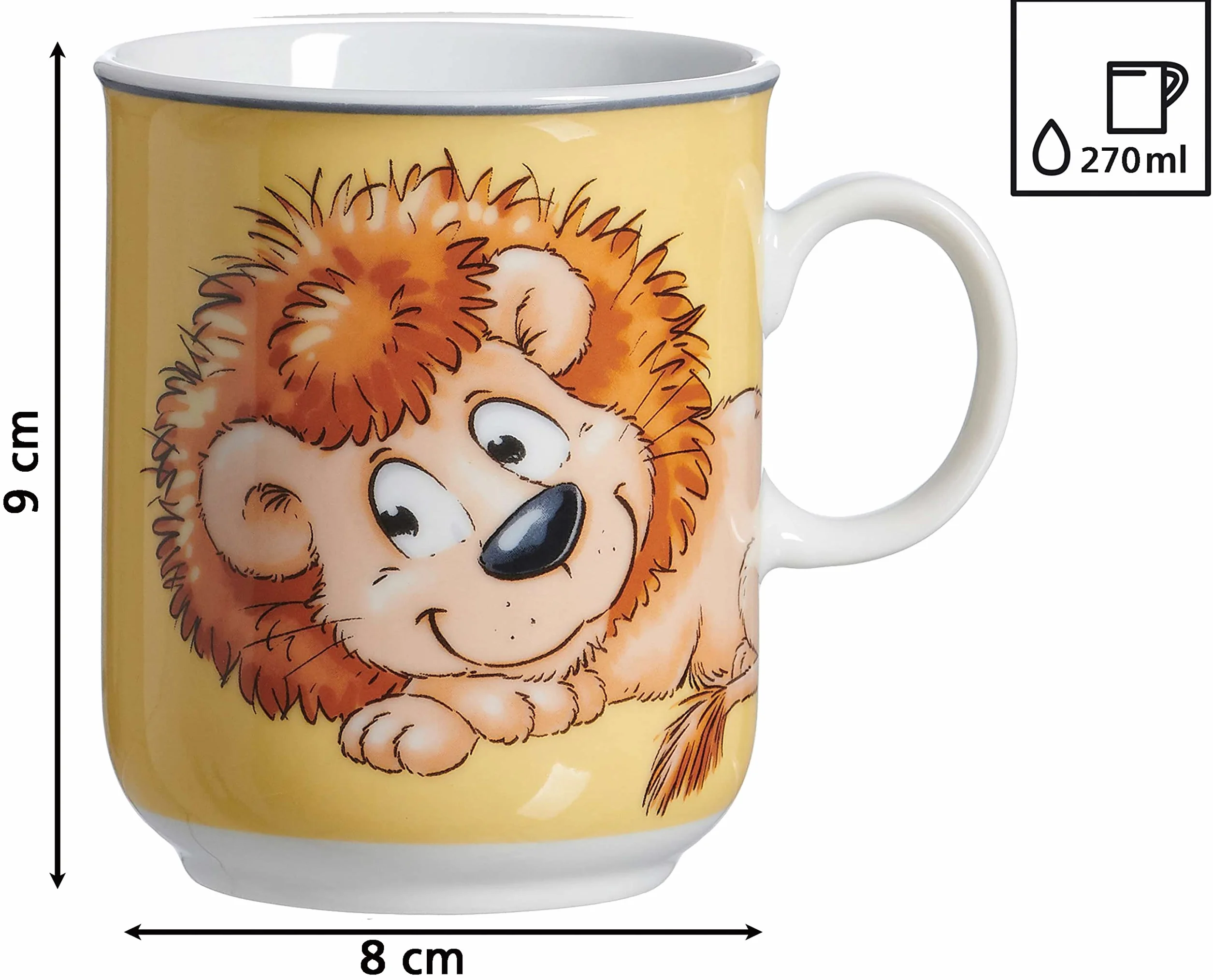 Ritzenhoff & Breker Zestaw naczyń dla dzieci Happy Zoo, Leo, 3-częściowy