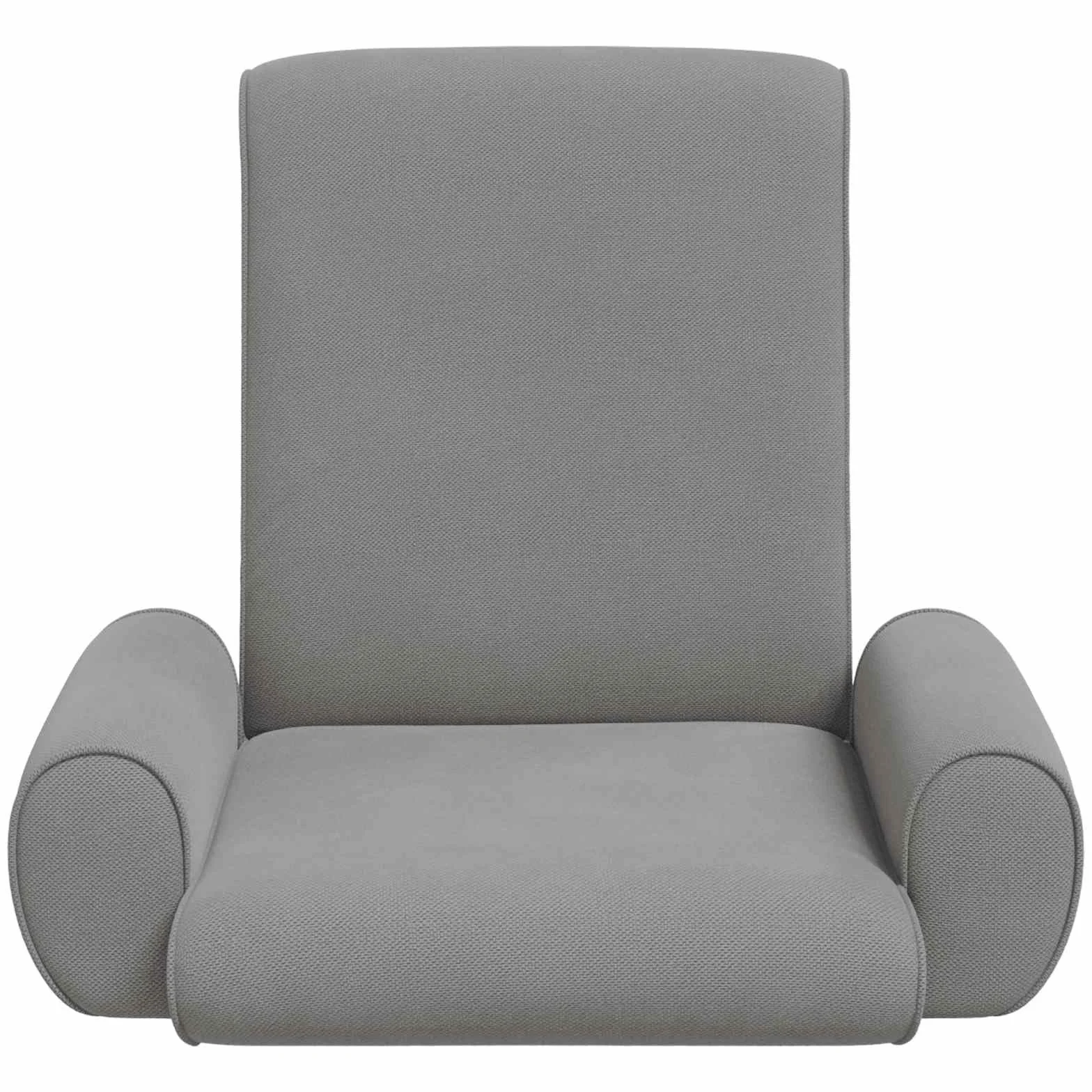 Regulowane krzesło podłogowe, ciemnoszare, gruby, welurowy, tapicerowane pod wieloma kątami, składane i ergonomiczne, do salonu, sypialni, medytacji gier, jogi, czytania