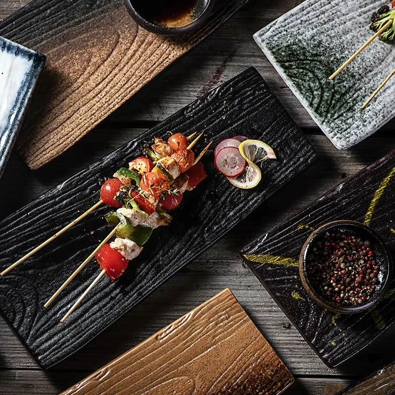 Talerz na przekąski Pojemniki na przekąski Japoński talerz sushi Sashimi Kreatywny ceramiczny talerz na zachodnie jedzenie Talerz na warzywa Talerz na ryby Płaski talerz Specjalnie(A)